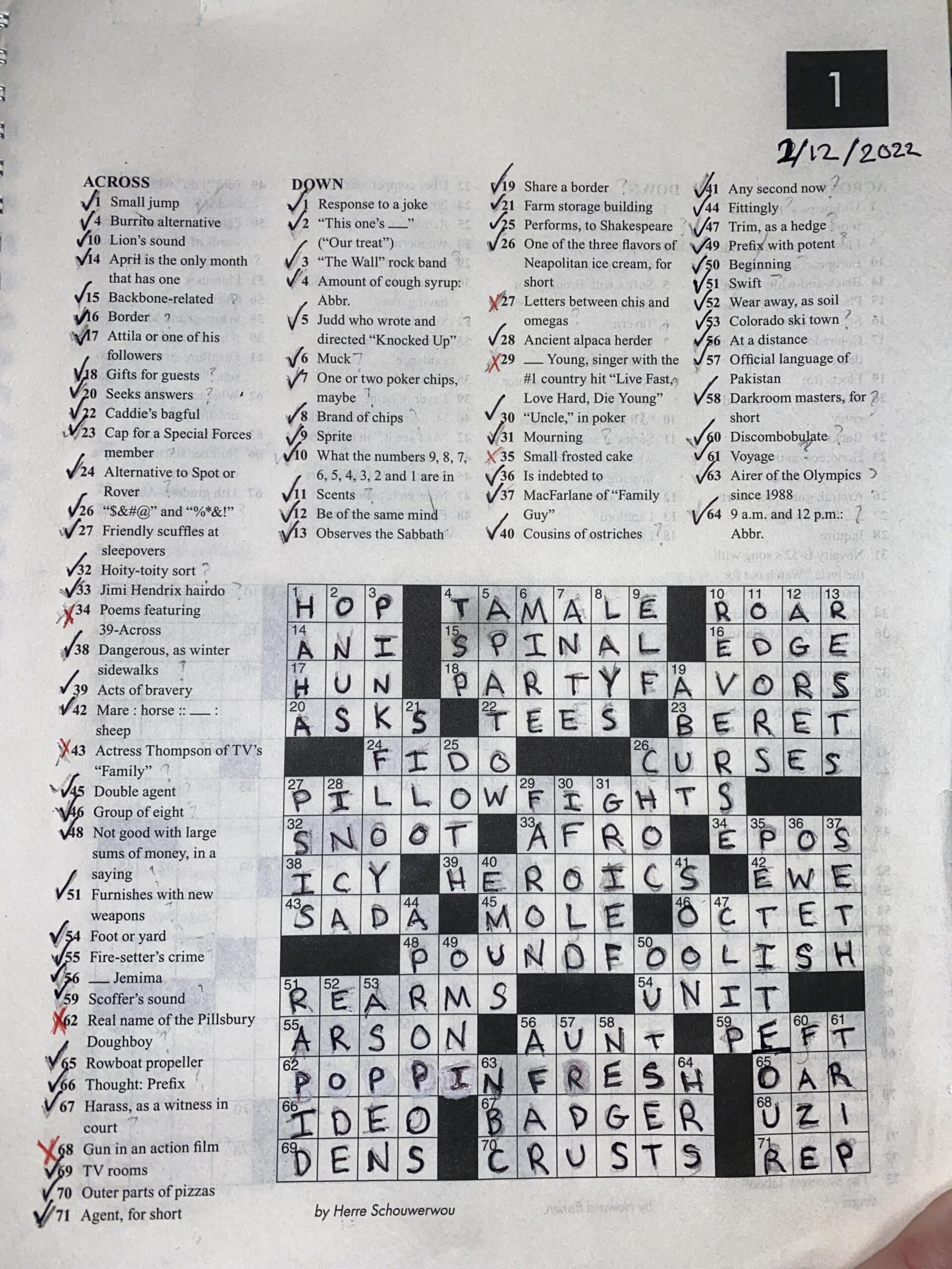 New To Crosswords Heard From An Interview With Will Shortz That Most Puzzles Have A Theme Can t Figure It Out What Is The Theme Of This Puzzle R crossword