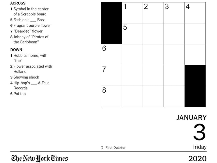 New York Times Mini Crossword Puzzles 2020 Day to Day Calendar By Fagliano Joel Amazon ae