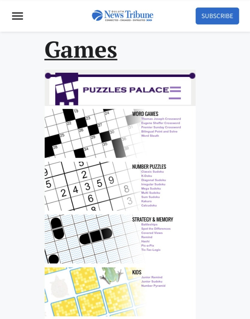 Tribune Crossword Printable
