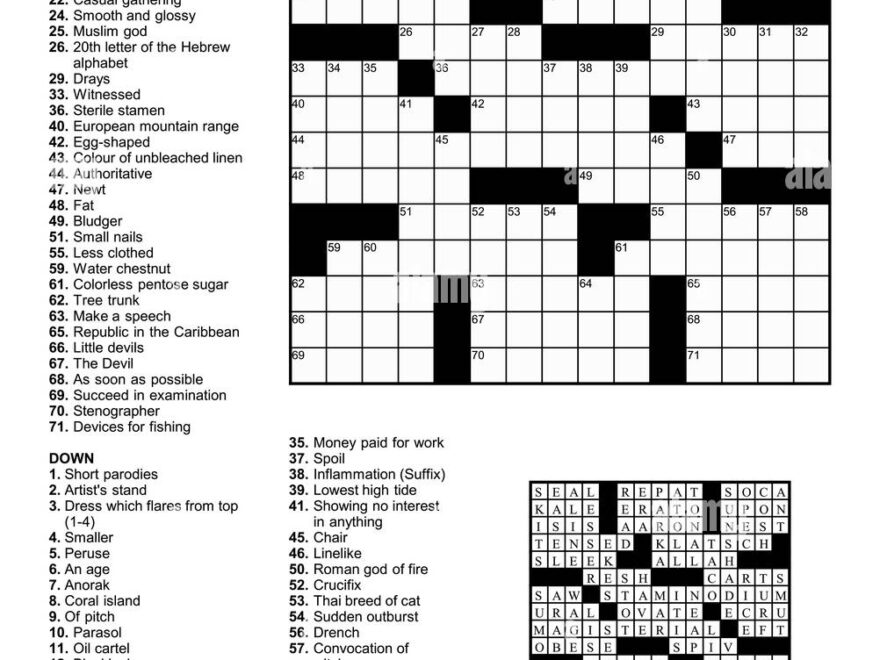 Newspaper Puzzles Stock Vector Images Alamy