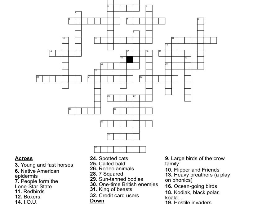 NFL Teams Crossword WordMint