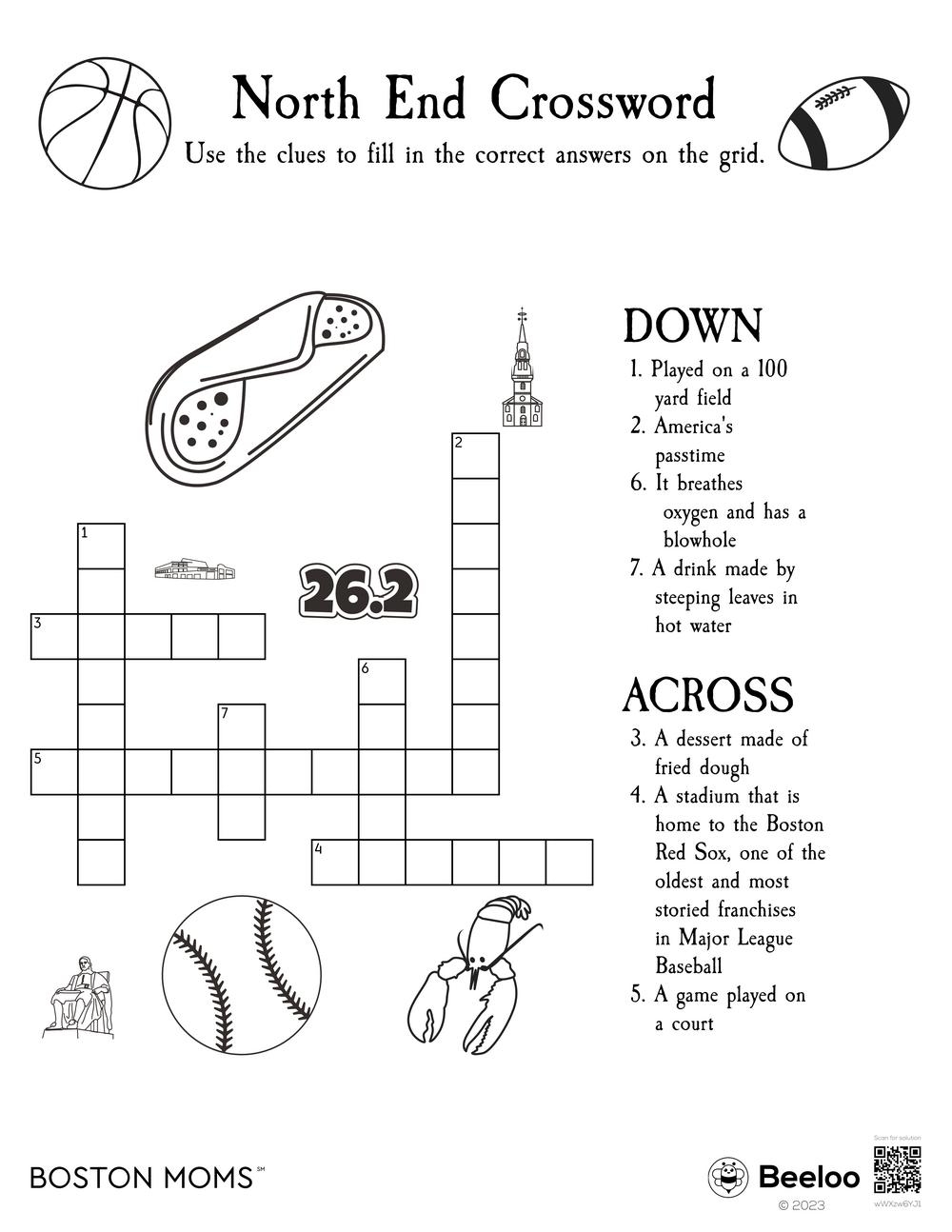 North End Crossword Beeloo Printable Crafts And Activities For Kids North End Crossword Beeloo Printable Crafts And Activities For Kids