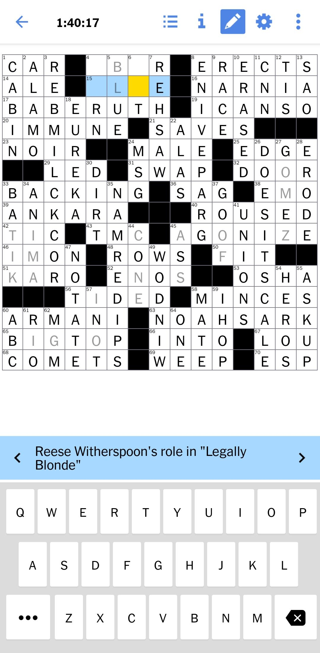 NYTCrossword NYTCrossword