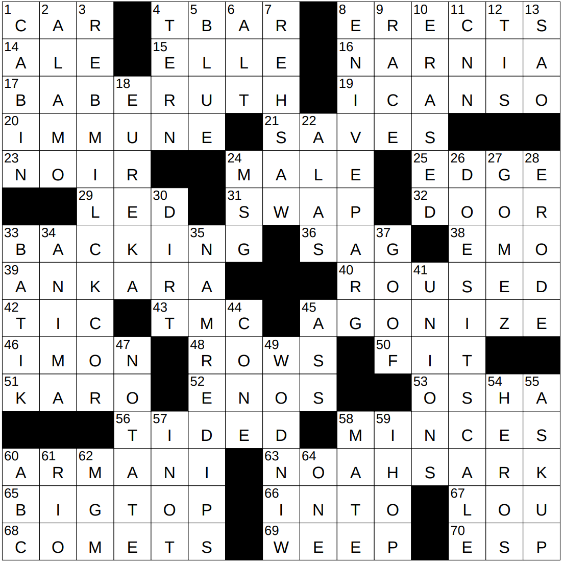 NYXCrossword Answers To The New York Times Crossword NYXCrossword Answers To The New York Times Crossword