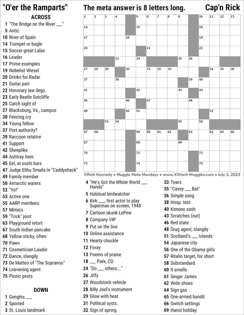 Printable Crossword Puzzles Monday Printable Crossword Puzzles Monday