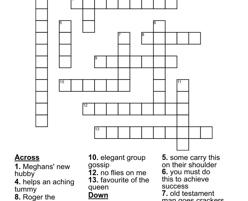 Oh Crumbs Crossword WordMint