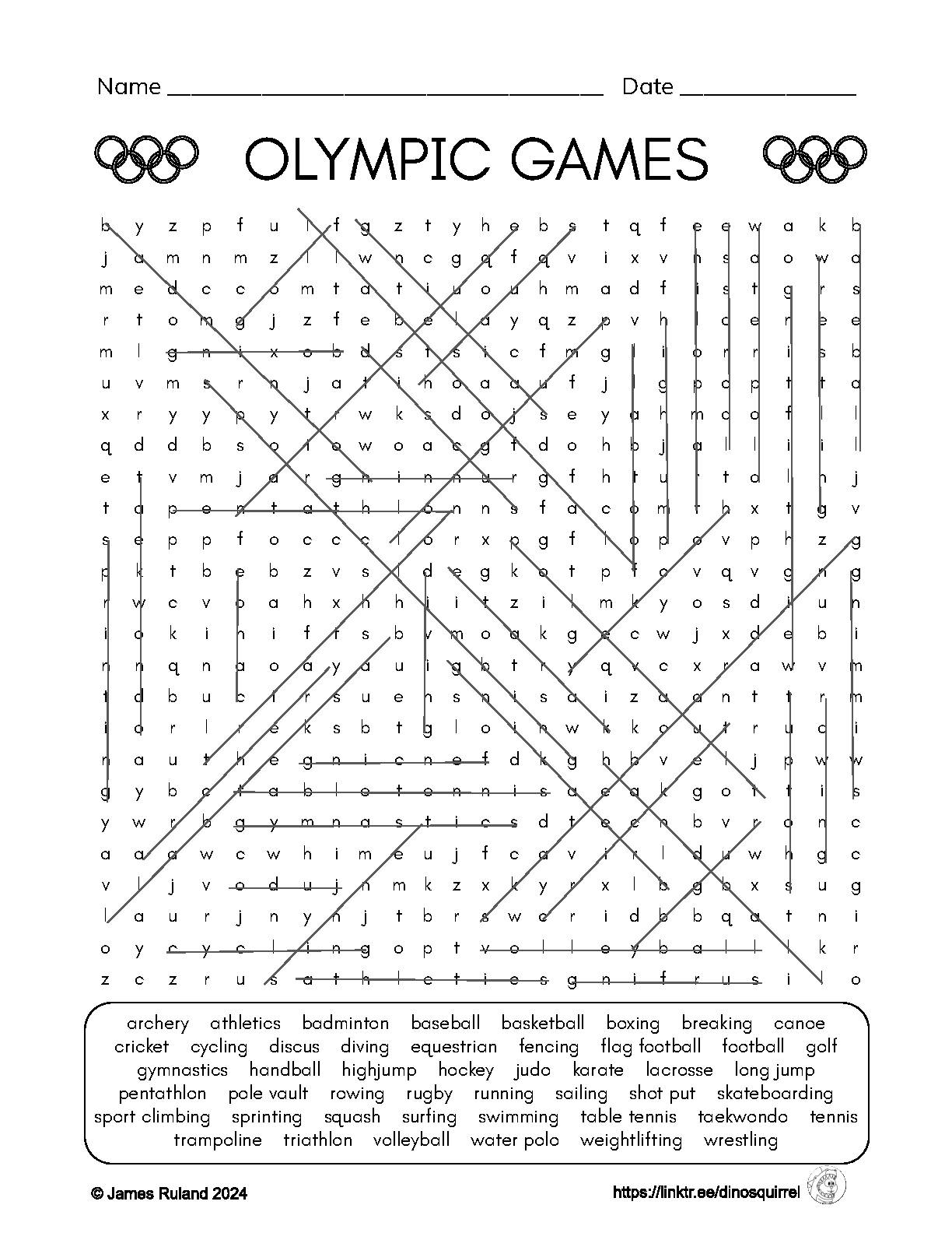 Printable Crossword Greek Olympics Printable Crossword Greek Olympics