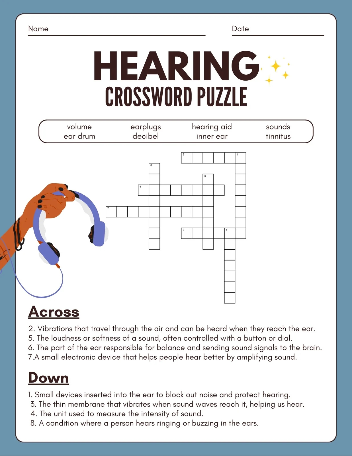Page 2 Free And Customizable Crossword Puzzle Templates Canva