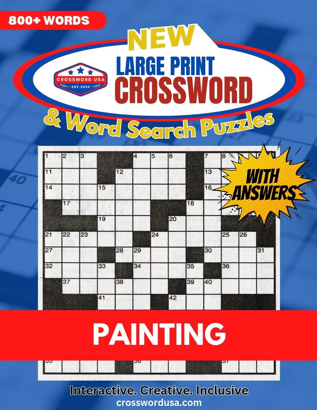 Painting Crossword Puzzles Artistic Creative Engaging Large print Crosswords For Art Lovers Etsy Painting Crossword Puzzles Artistic Creative Engaging Large print Crosswords For Art Lovers Etsy
