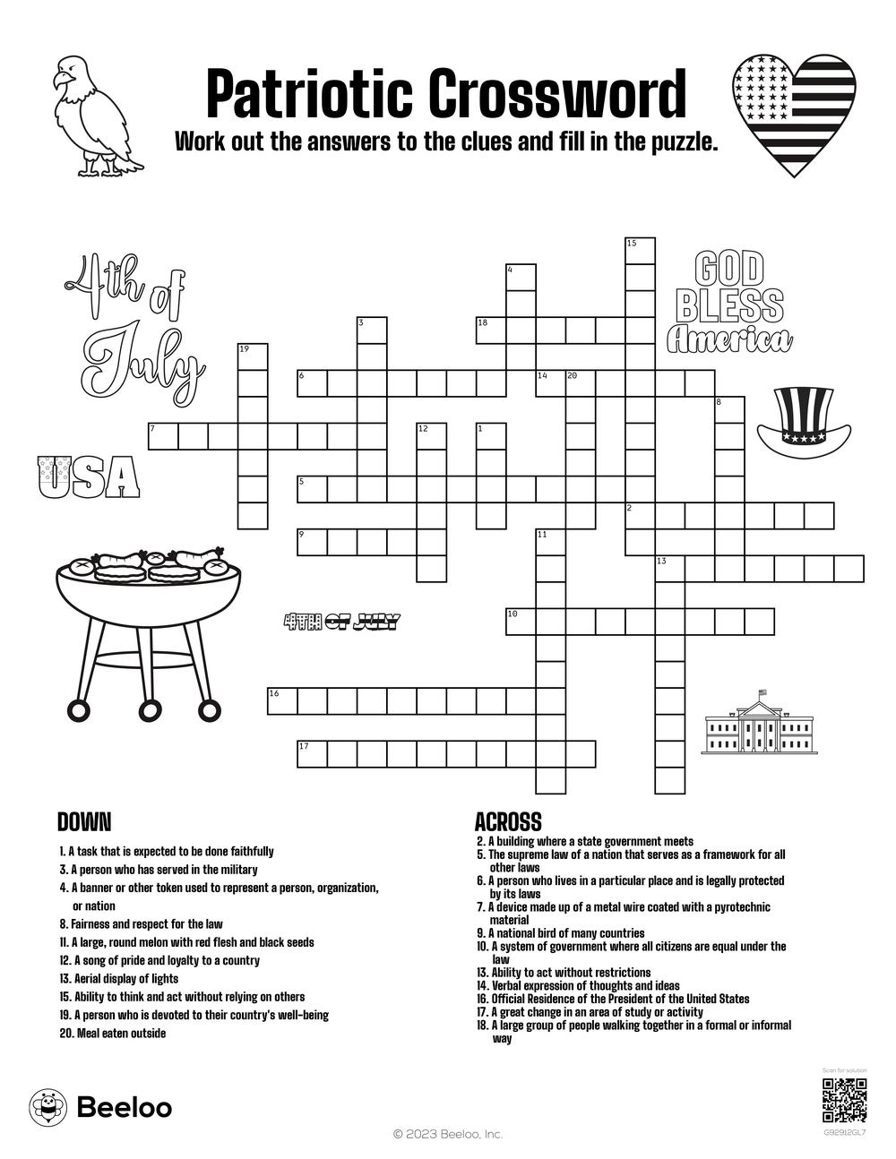 Printable Crossword Framework Printable Crossword Framework