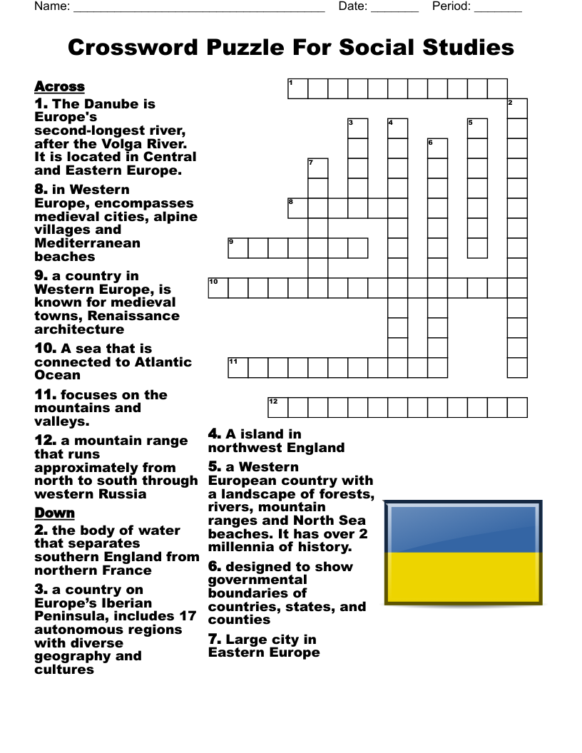Physical Features Of Russia Crossword WordMint Worksheets Library Physical Features Of Russia Crossword WordMint Worksheets Library