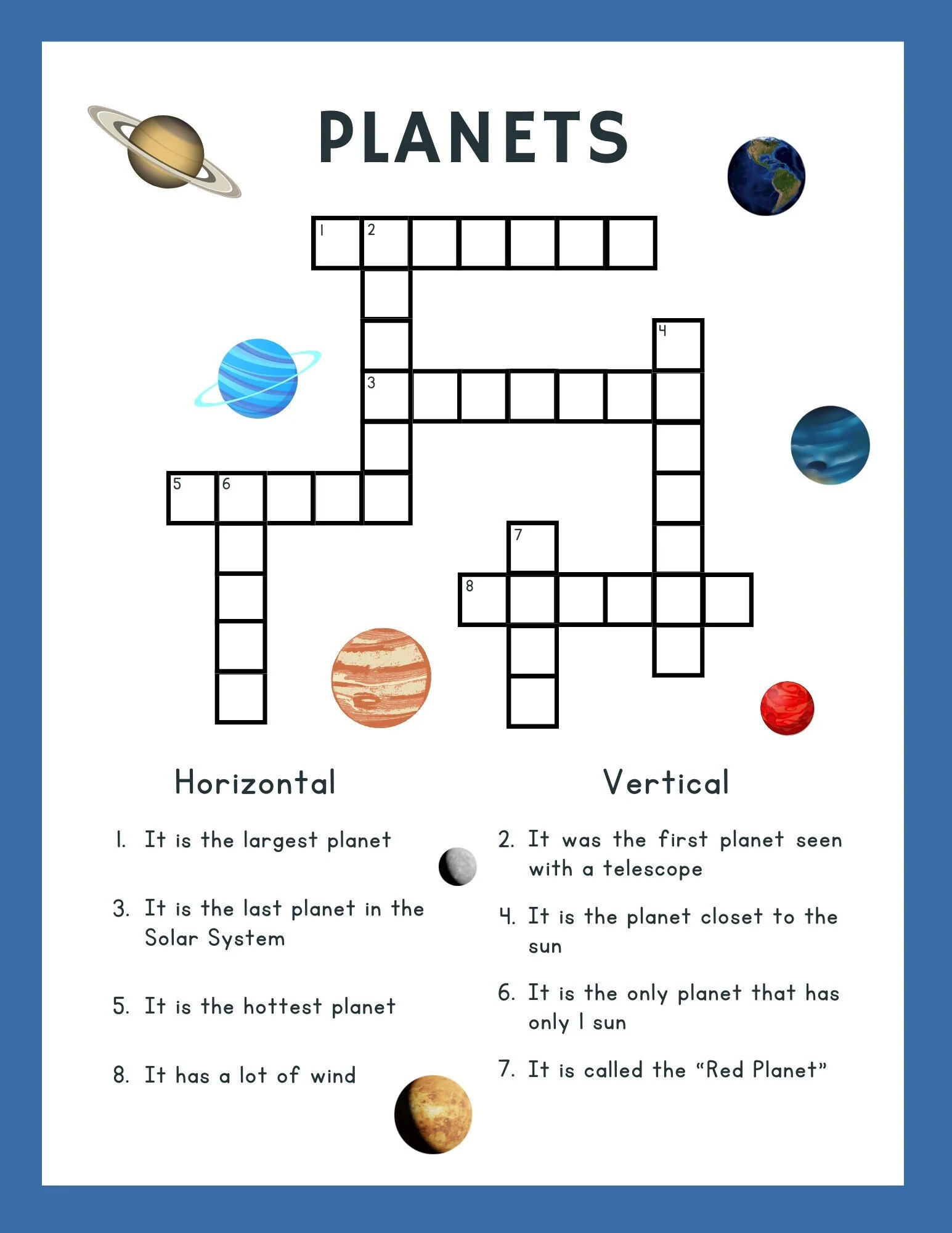 Planet Activity Printable Planet Worksheets Educational Outer Space Worksheets Kids Science Printable Solar System Activity BUNDLE X 2 Etsy