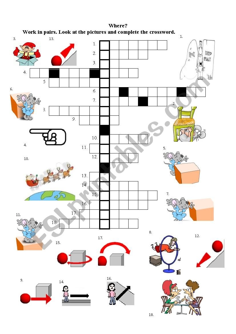 Preposition Crossword Puzzle ESL Worksheet By Szoscsi Preposition Crossword Puzzle ESL Worksheet By Szoscsi