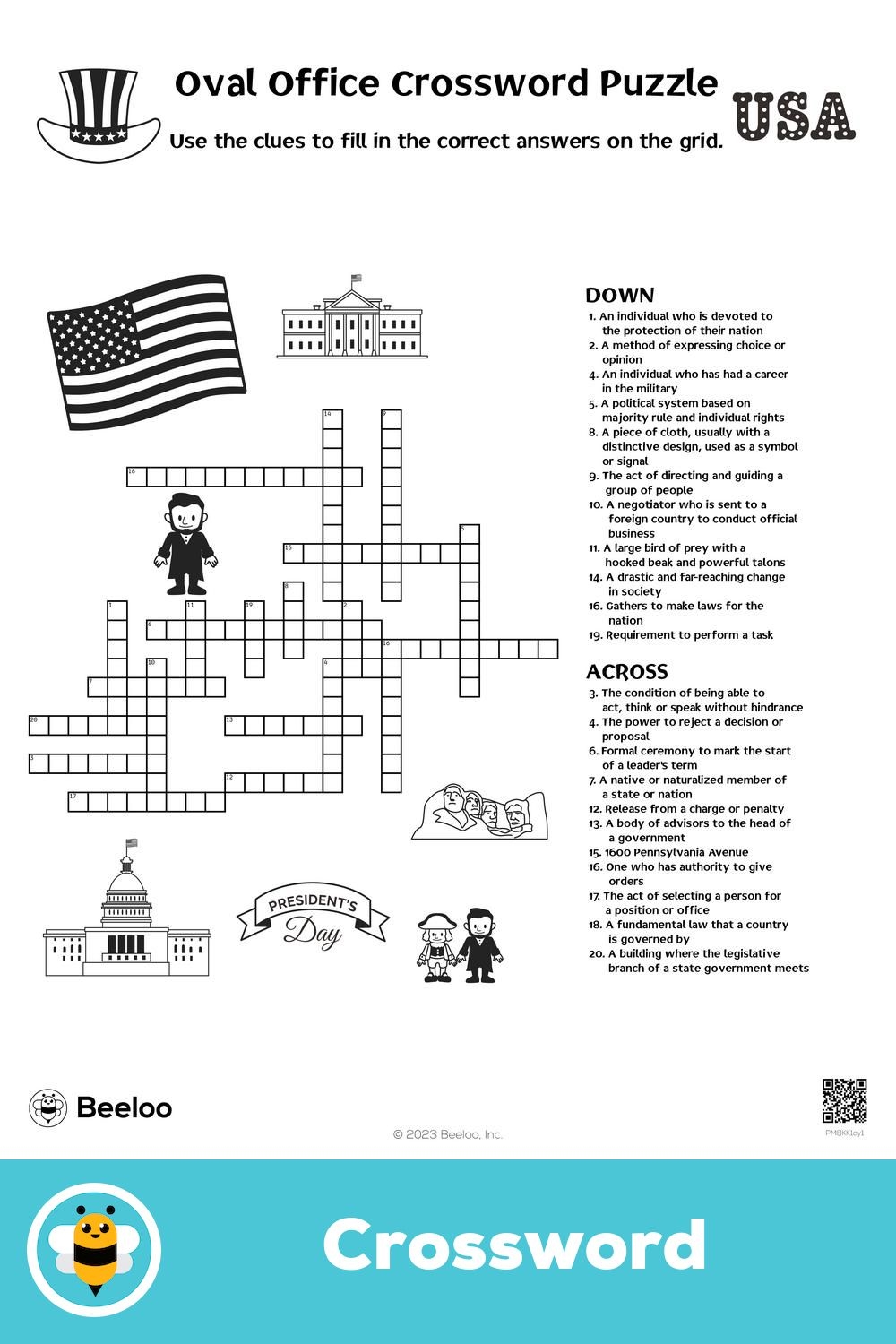 Us Presidents Crossword Puzzle Printable Us Presidents Crossword Puzzle Printable