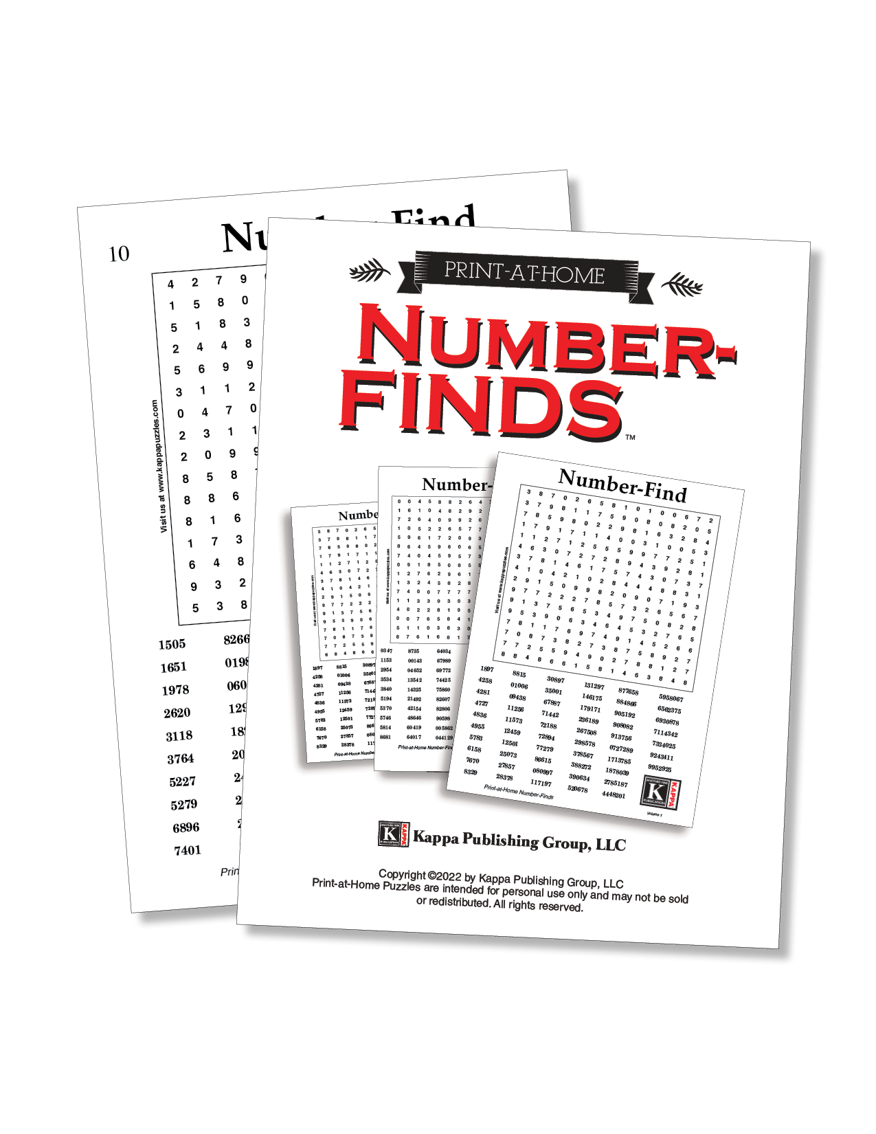 Print at Home Number Finds Kappa Puzzles Print at Home Number Finds Kappa Puzzles