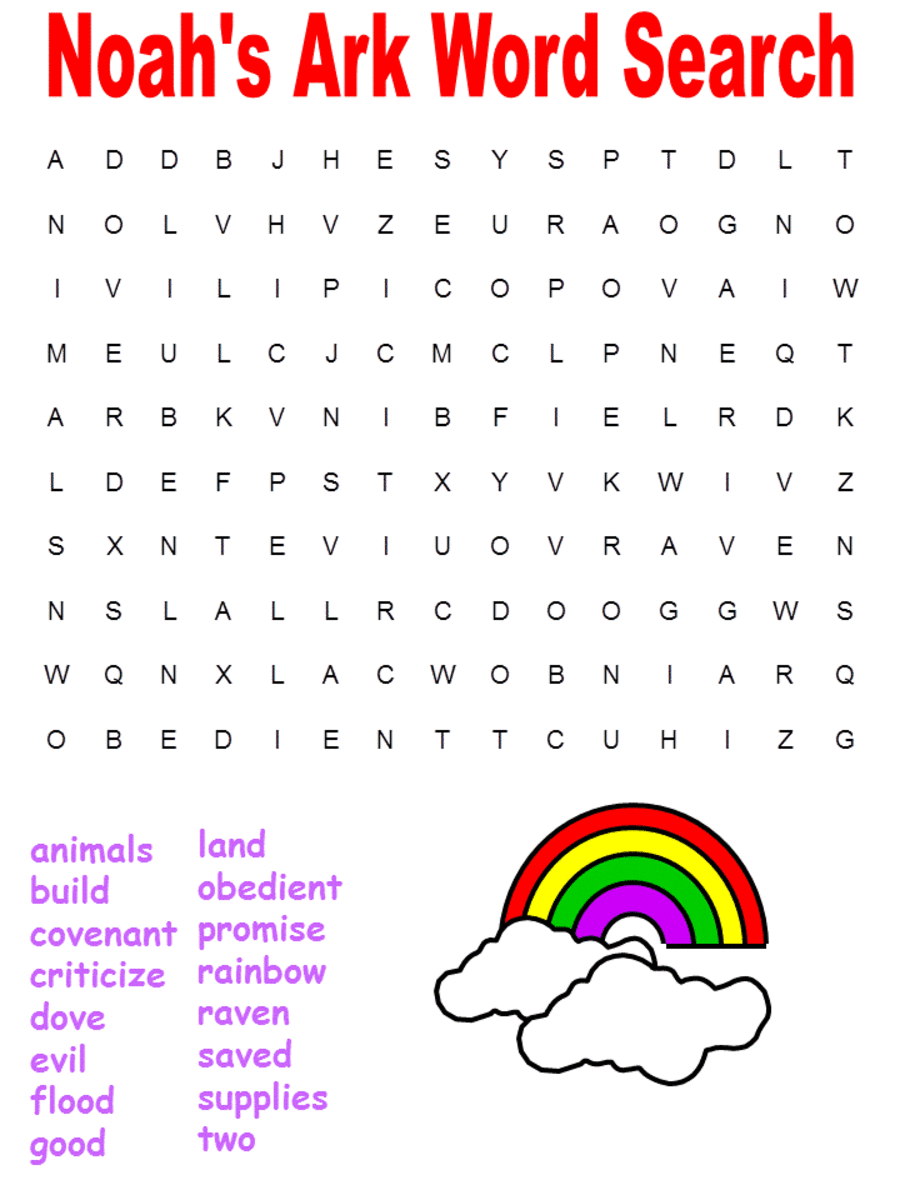 Printable Bible Word Searches From Genesis HubPages