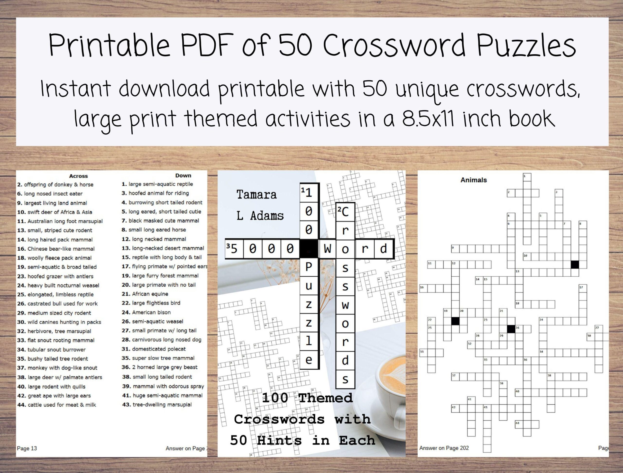 Printable Crosswords For Teens Printable Crosswords For Teens