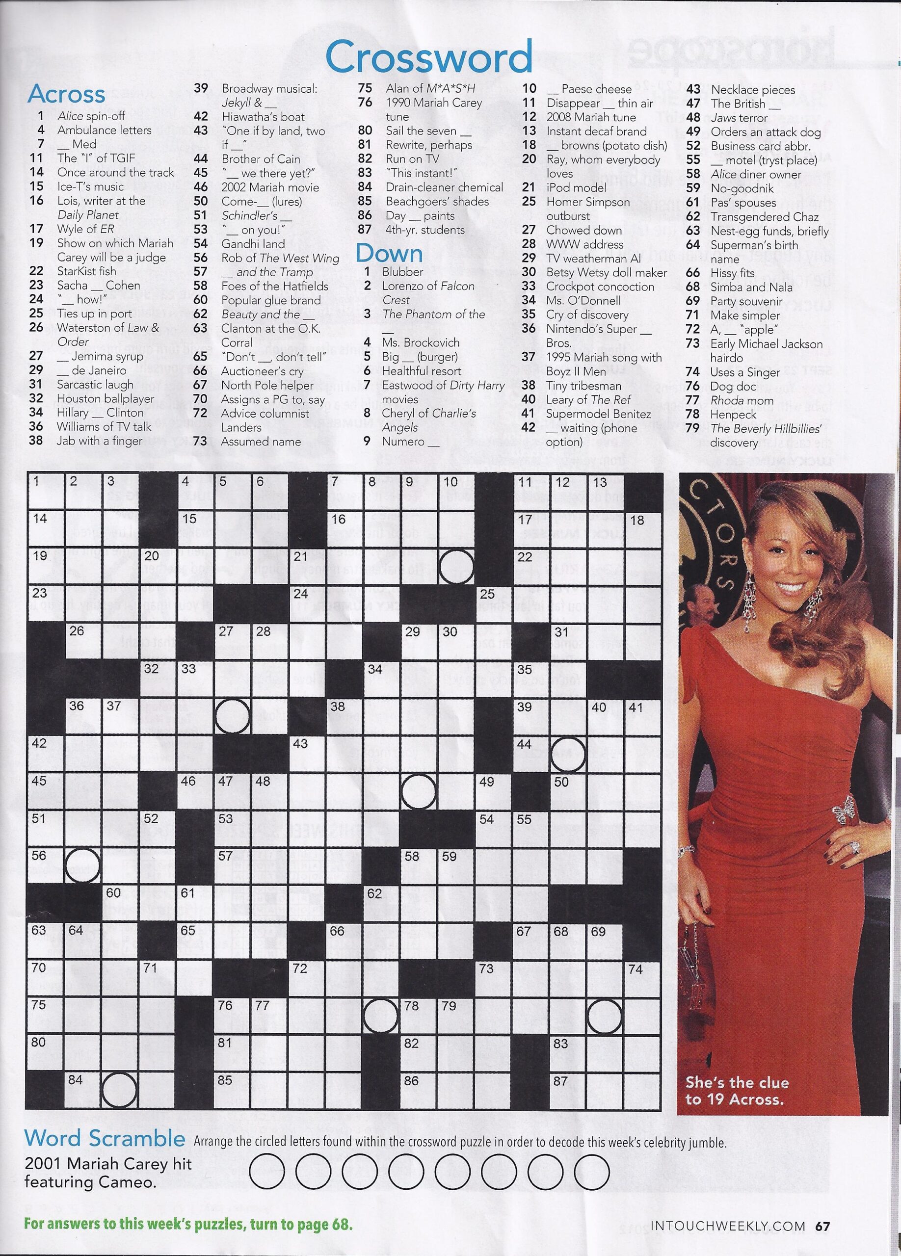 Printable People Magazine Crossword Puzzles Printable Printable People Magazine Crossword Puzzles Printable