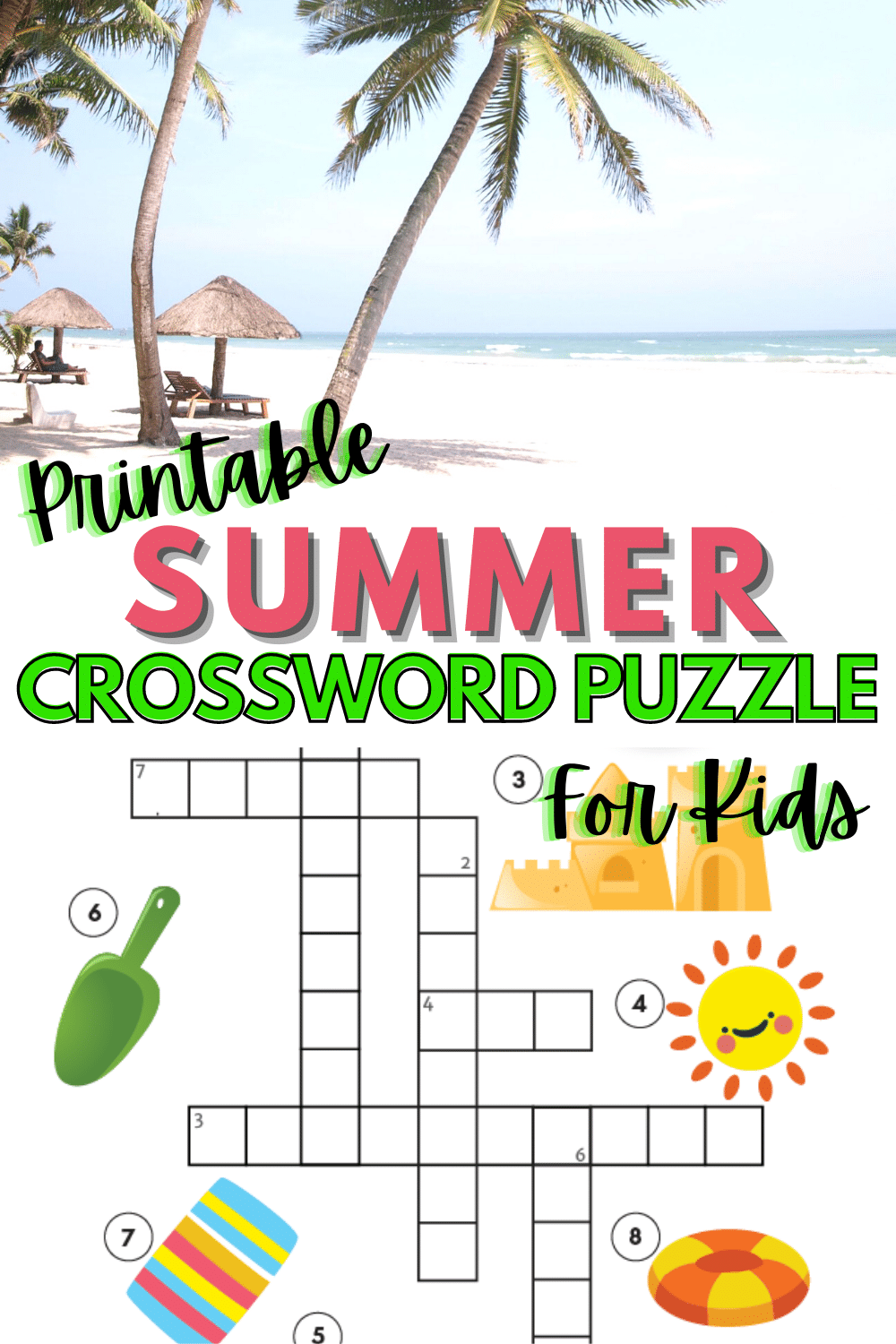 Printable Kid Crossword Puzzles