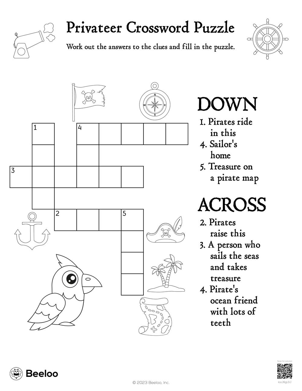 Map Crossword Puzzles Printable Map Crossword Puzzles Printable