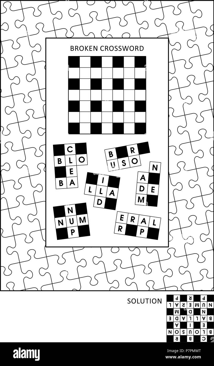 Printable Large Print Same Page Crossword Puzzles