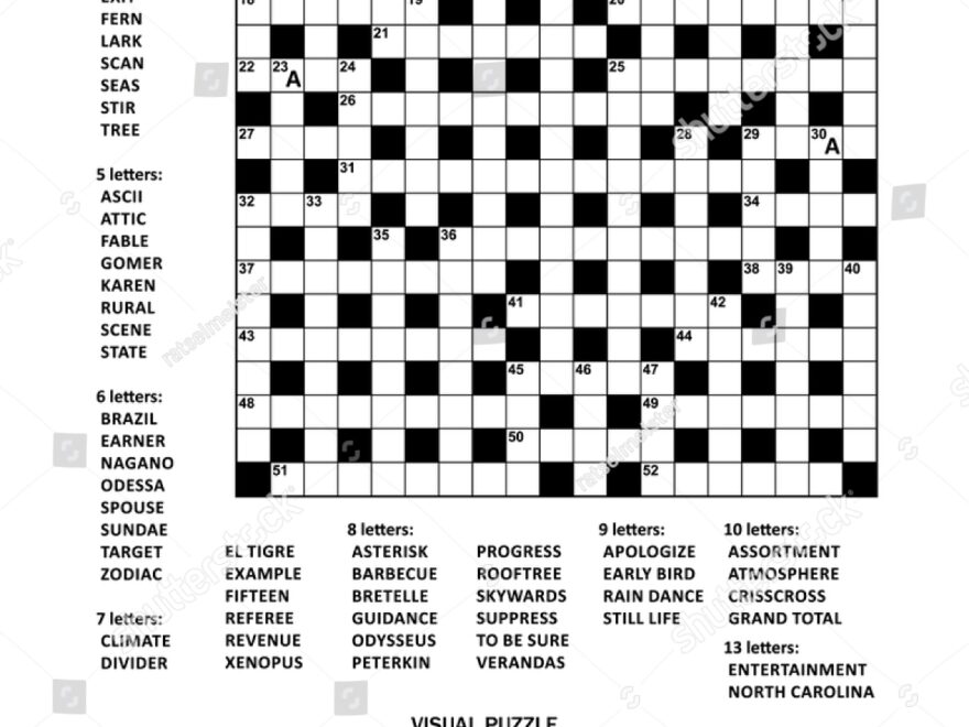 Puzzle Page Two Games 19x19 Fill in Stock Vector Royalty Free 1038043381 Shutterstock