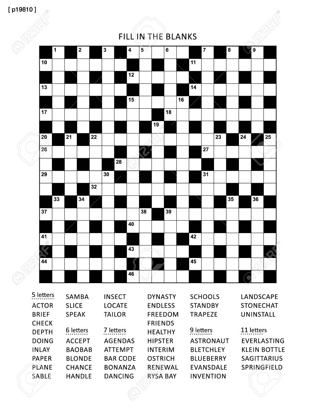 Puzzle Page With 19x19 Criss cross or Fill In Else Kriss kross English Language Word Game Black And White A4 Or Letter Sized Answer Is On Separate File Royalty Free SVG Cliparts Vectors And Puzzle Page With 19x19 Criss cross or Fill In Else Kriss kross English Language Word Game Black And White A4 Or Letter Sized Answer Is On Separate File Royalty Free SVG Cliparts Vectors And