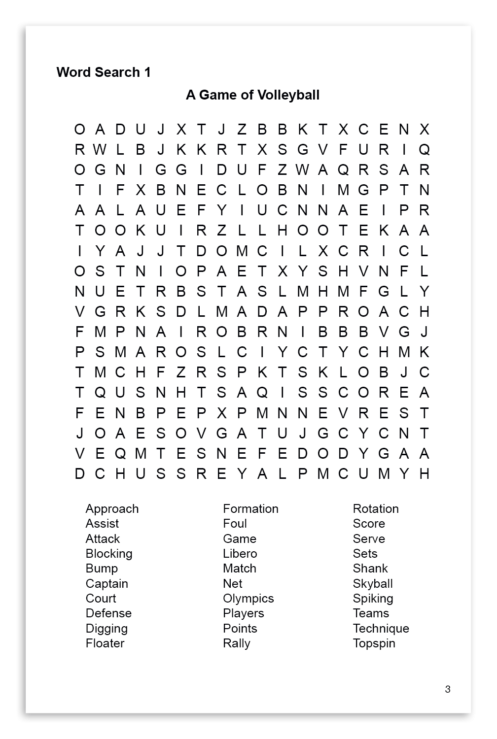 Printable Crossword Word Search Puzzles