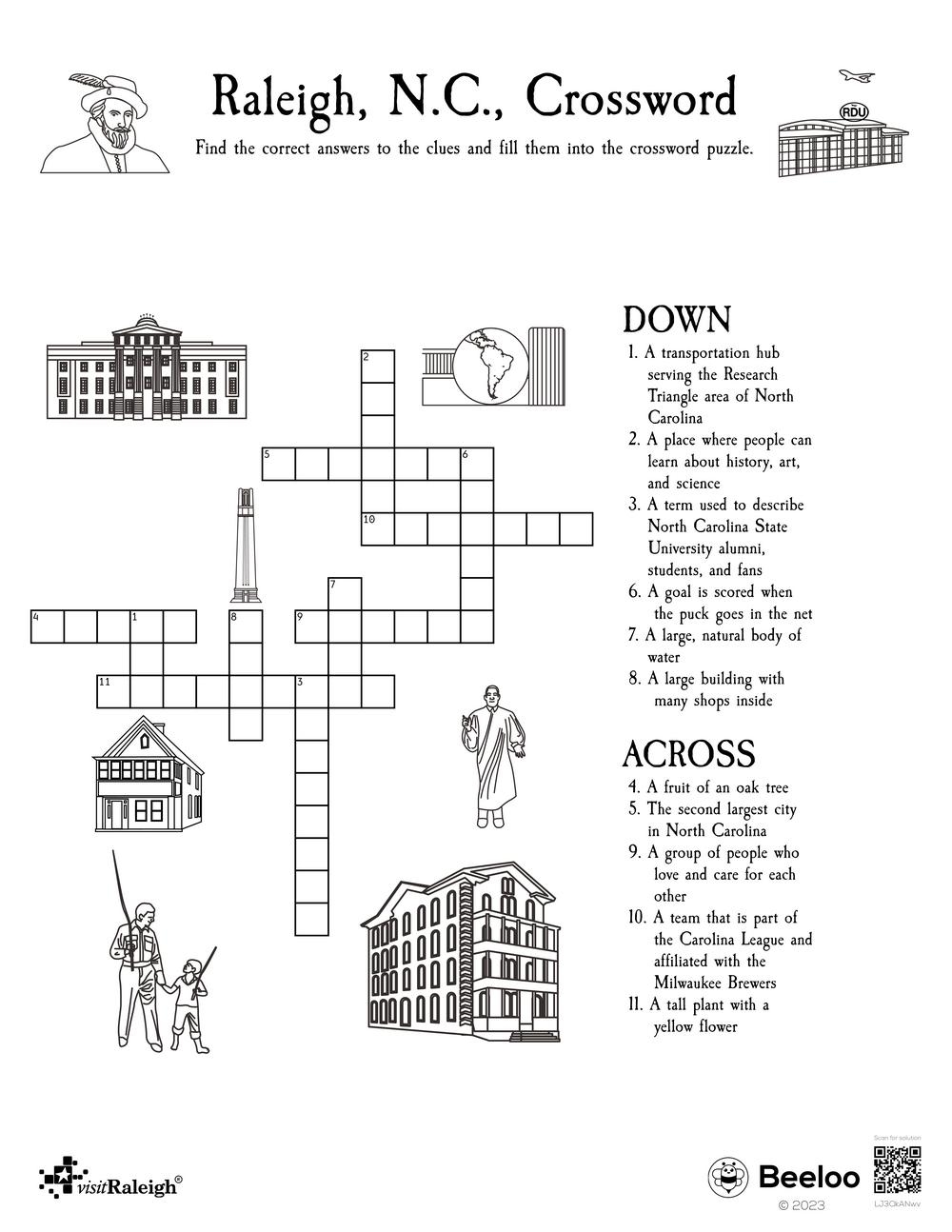 Raleigh N C Crossword Beeloo Printable Crafts And Activities For Kids Raleigh N C Crossword Beeloo Printable Crafts And Activities For Kids