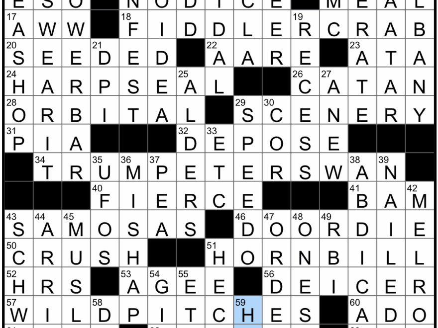 Rex Parker Does The NYT Crossword Puzzle Game Island Represented By Hexagonal Tiles THU 2 29 24 Boldly Stylish In Slang Mideast Spice Blend Asymmetrical Crustacean Creature Whose Scientific