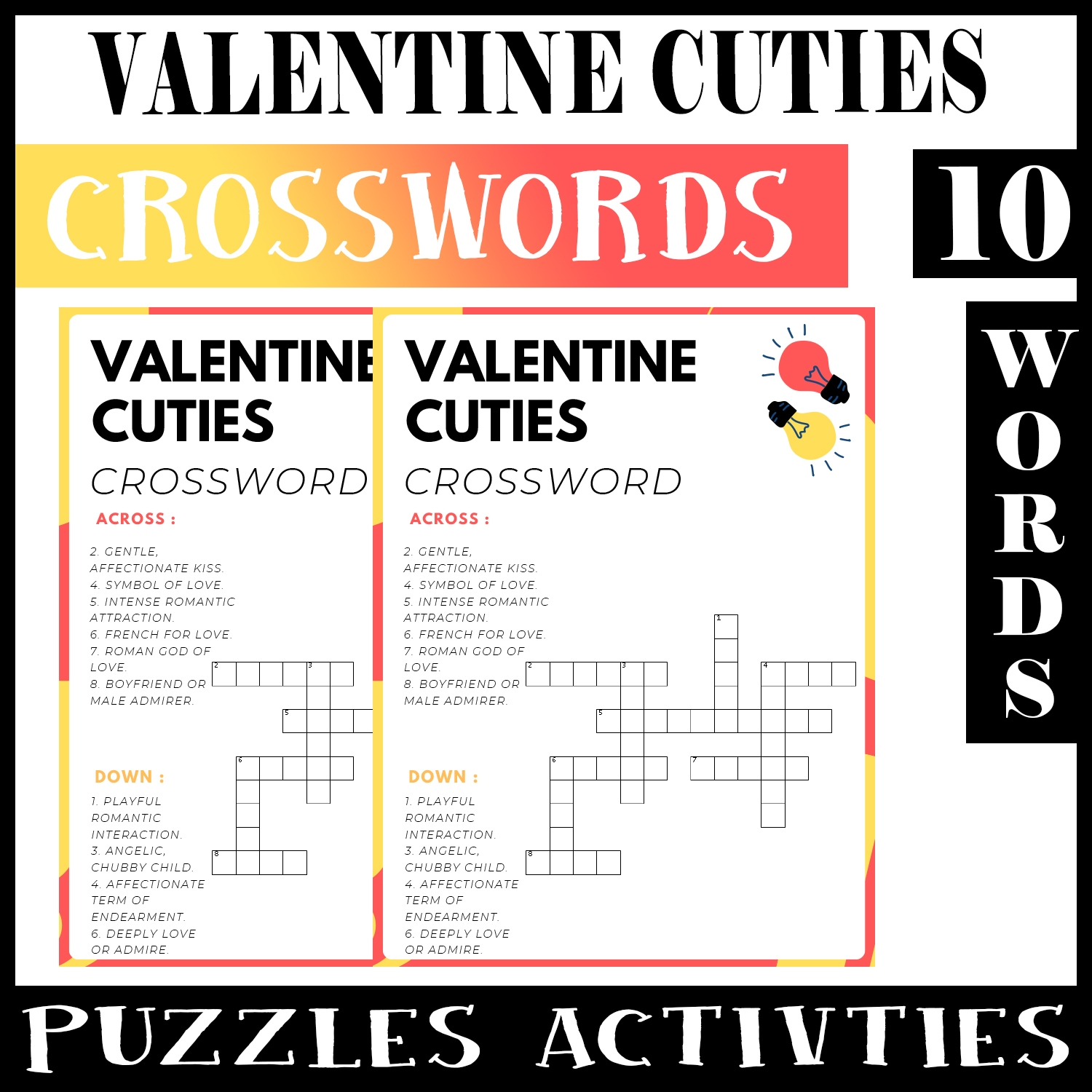 Romantic Gestures No Prep Crossword Puzzle Worksheet Activity For Morning Work Made By Teachers Romantic Gestures No Prep Crossword Puzzle Worksheet Activity For Morning Work Made By Teachers