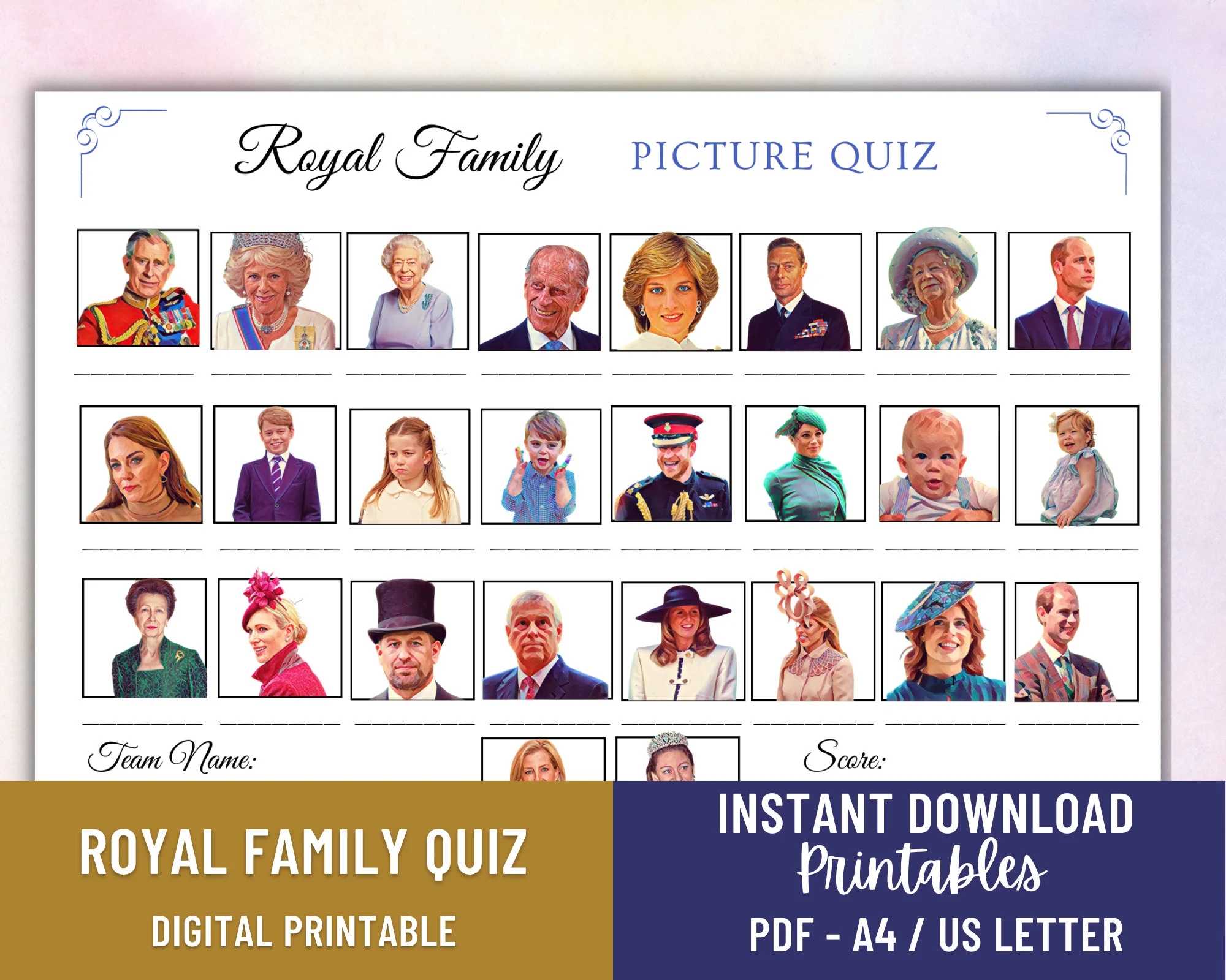 Printable Royals Trivia Crossword Printable Royals Trivia Crossword