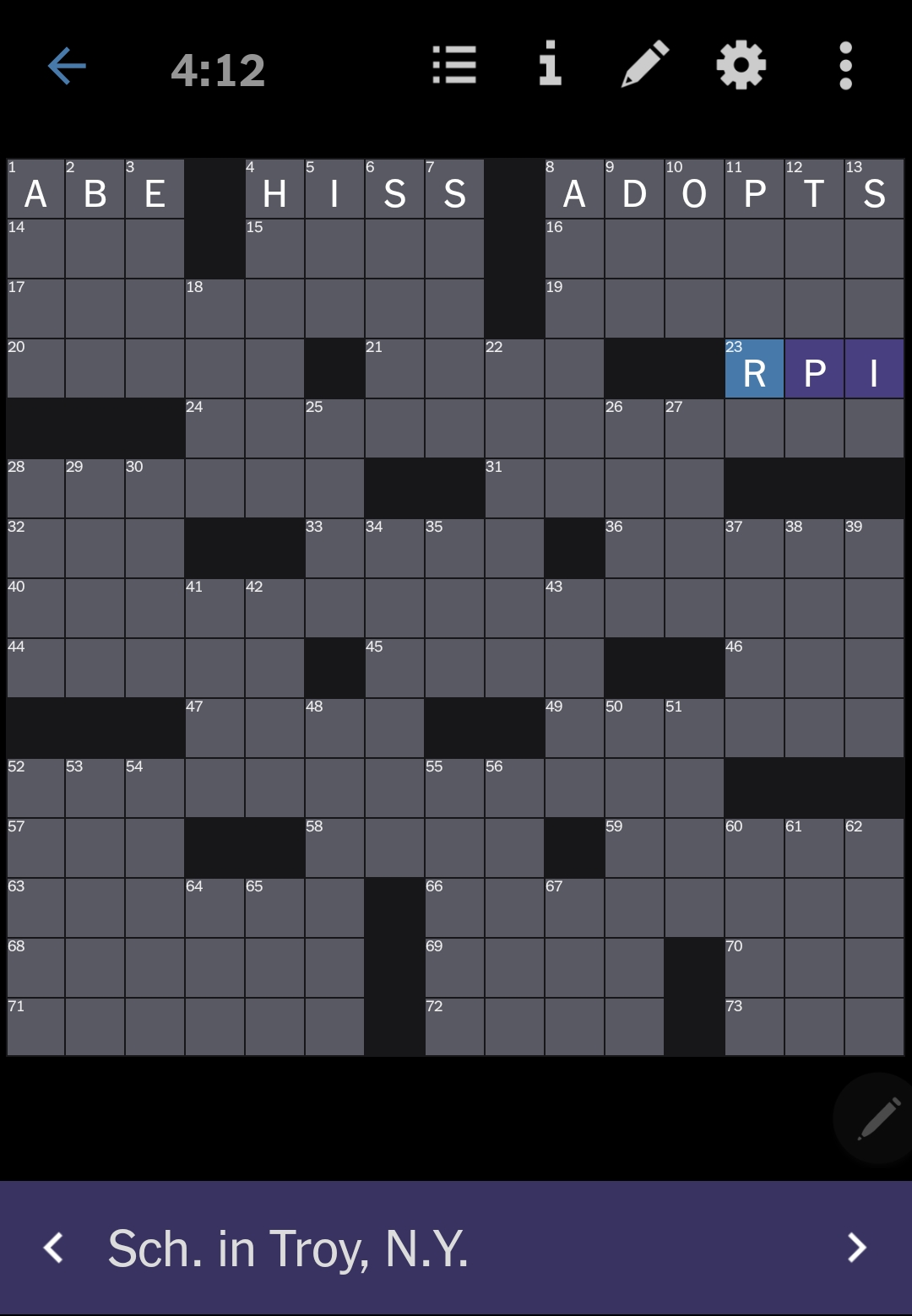 RPI Is In The Last Free NYT App Crossword R RPI RPI Is In The Last Free NYT App Crossword R RPI