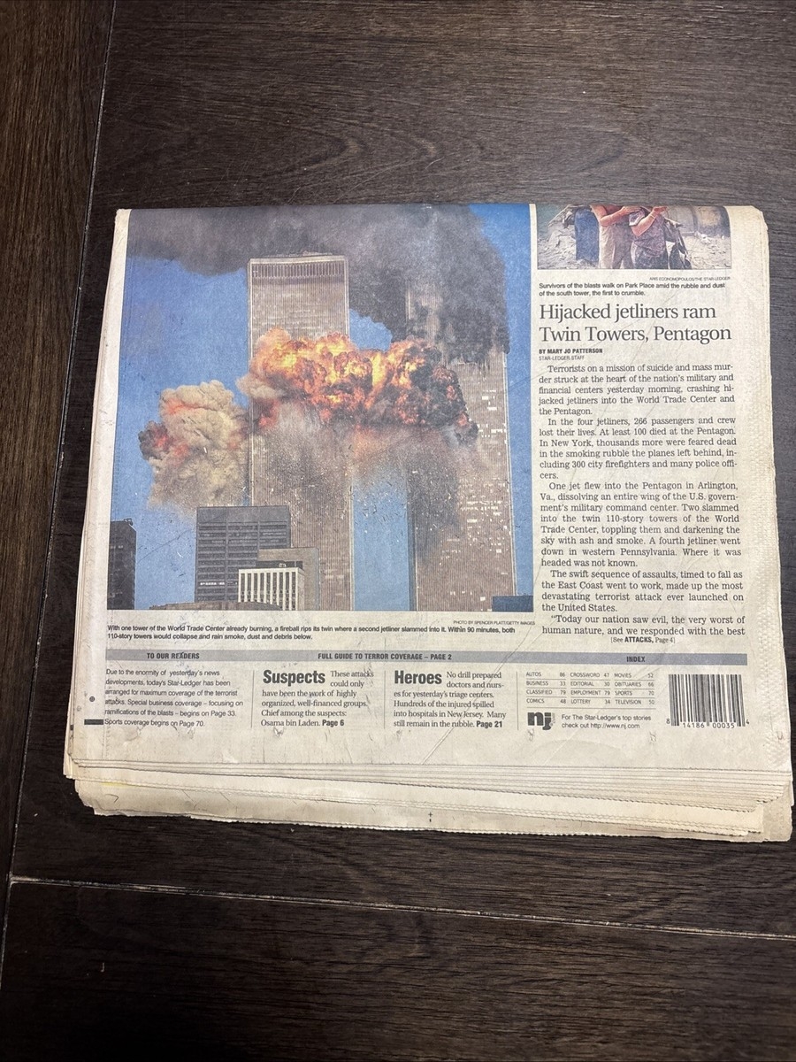 September 2001 9 11 9 11 Newspaper New York Post USA Today Star Ledger Lot Of 5 EBay September 2001 9 11 9 11 Newspaper New York Post USA Today Star Ledger Lot Of 5 EBay