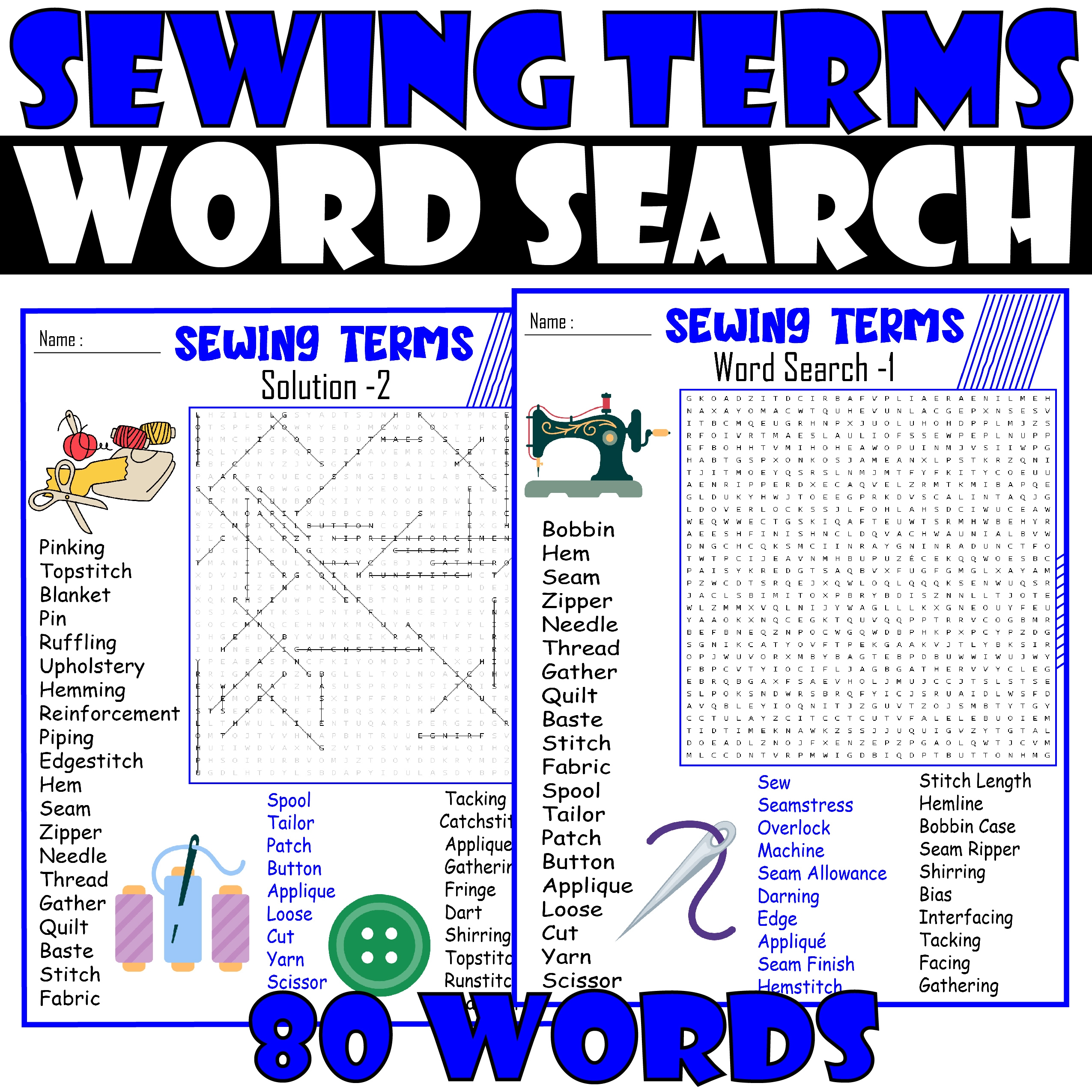 SEWING TERMS Word Search Puzzle SEWING TERMS Word Search WorkSheet Made By Teachers SEWING TERMS Word Search Puzzle SEWING TERMS Word Search WorkSheet Made By Teachers