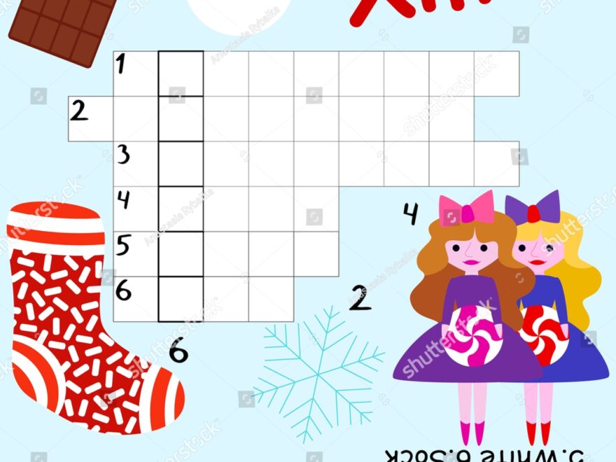 Simple Christmas Crossword Kids Stock Vector Stock Vector Royalty Free 1860570952 Shutterstock