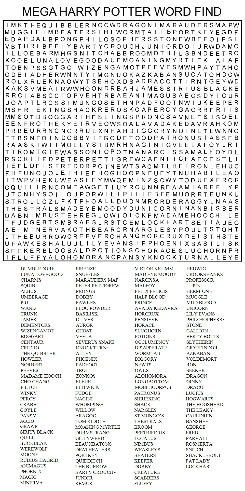 Printable Crossword Finds