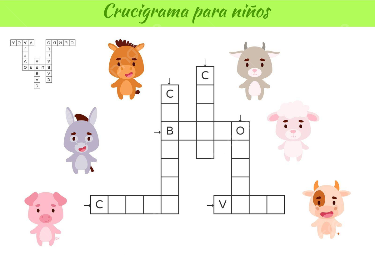 Printable Spanish Crosswords Printable Spanish Crosswords