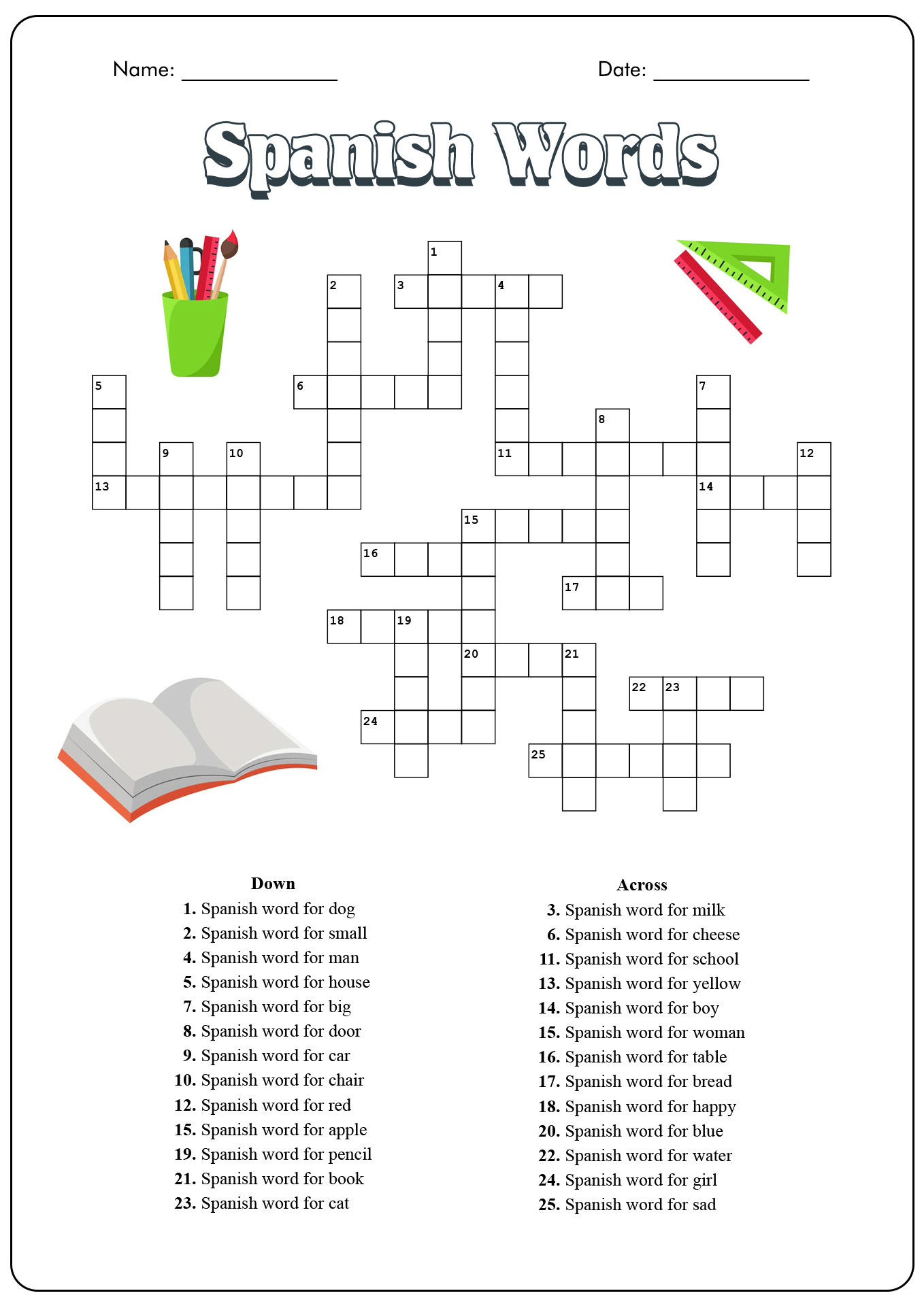 Spanish Bible Word Puzzle Spanish Bible Word Puzzle