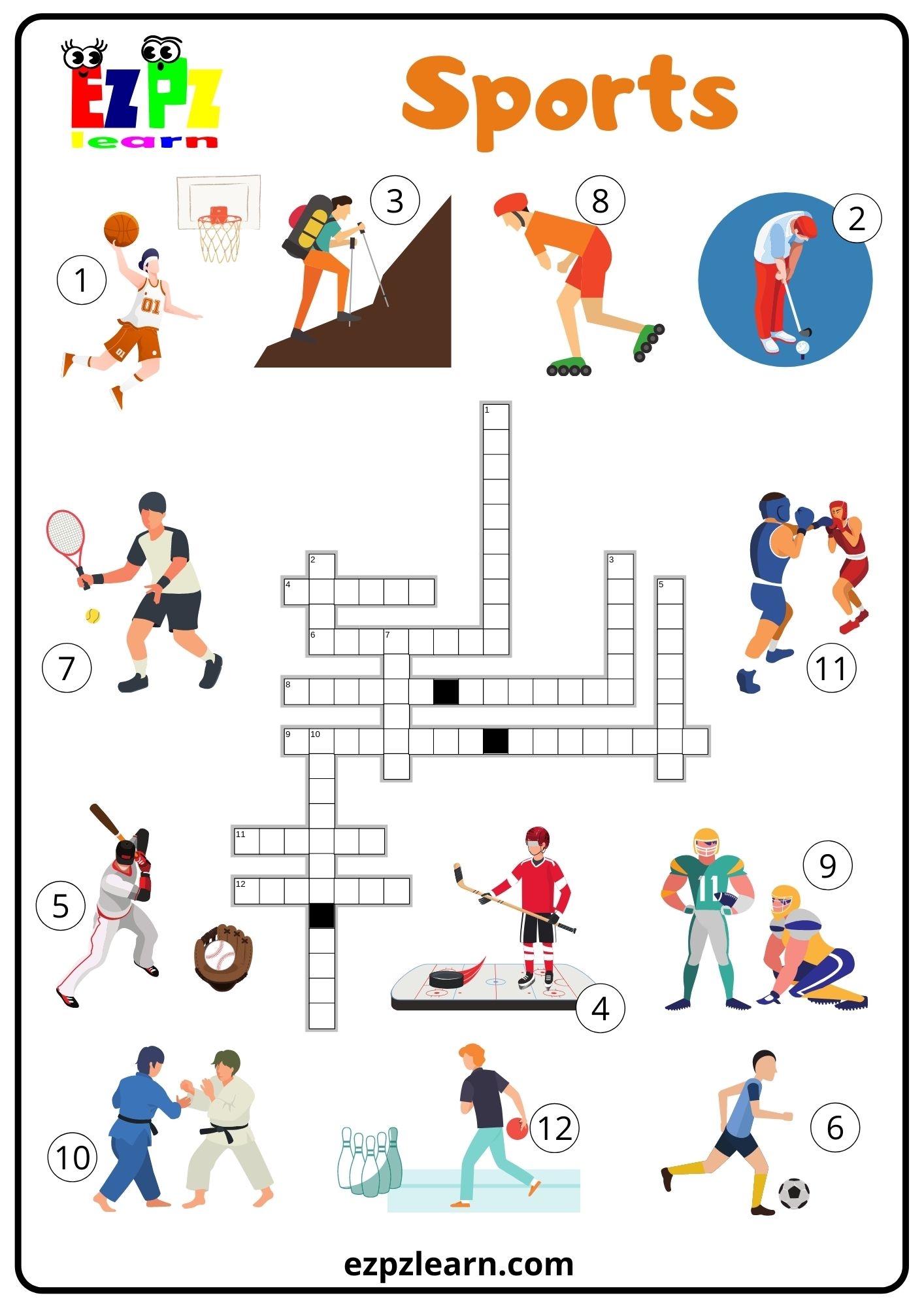 Sports 2 Crossword Ezpzlearn Sports 2 Crossword Ezpzlearn