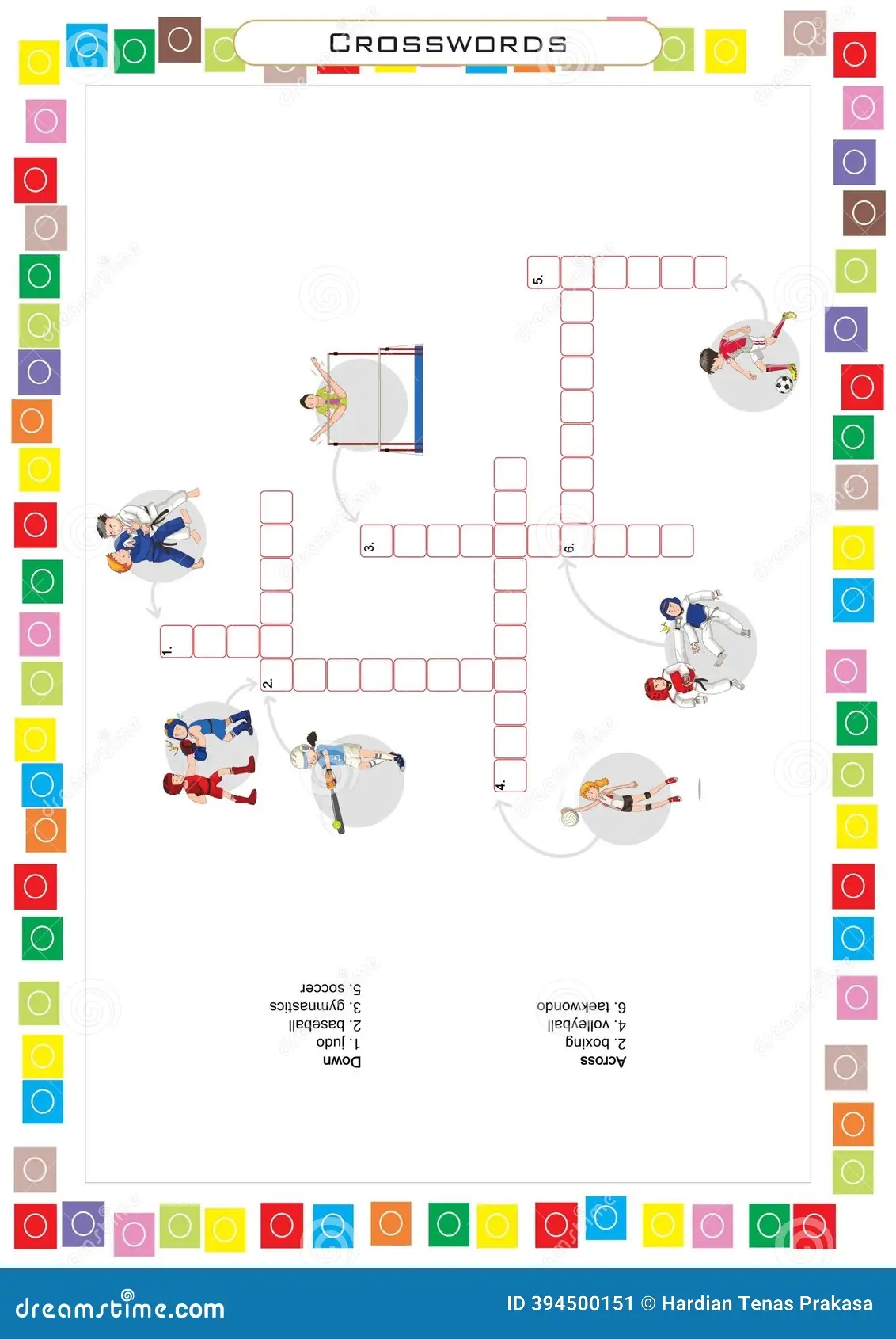 Printable Sports Crosswords Printable Sports Crosswords