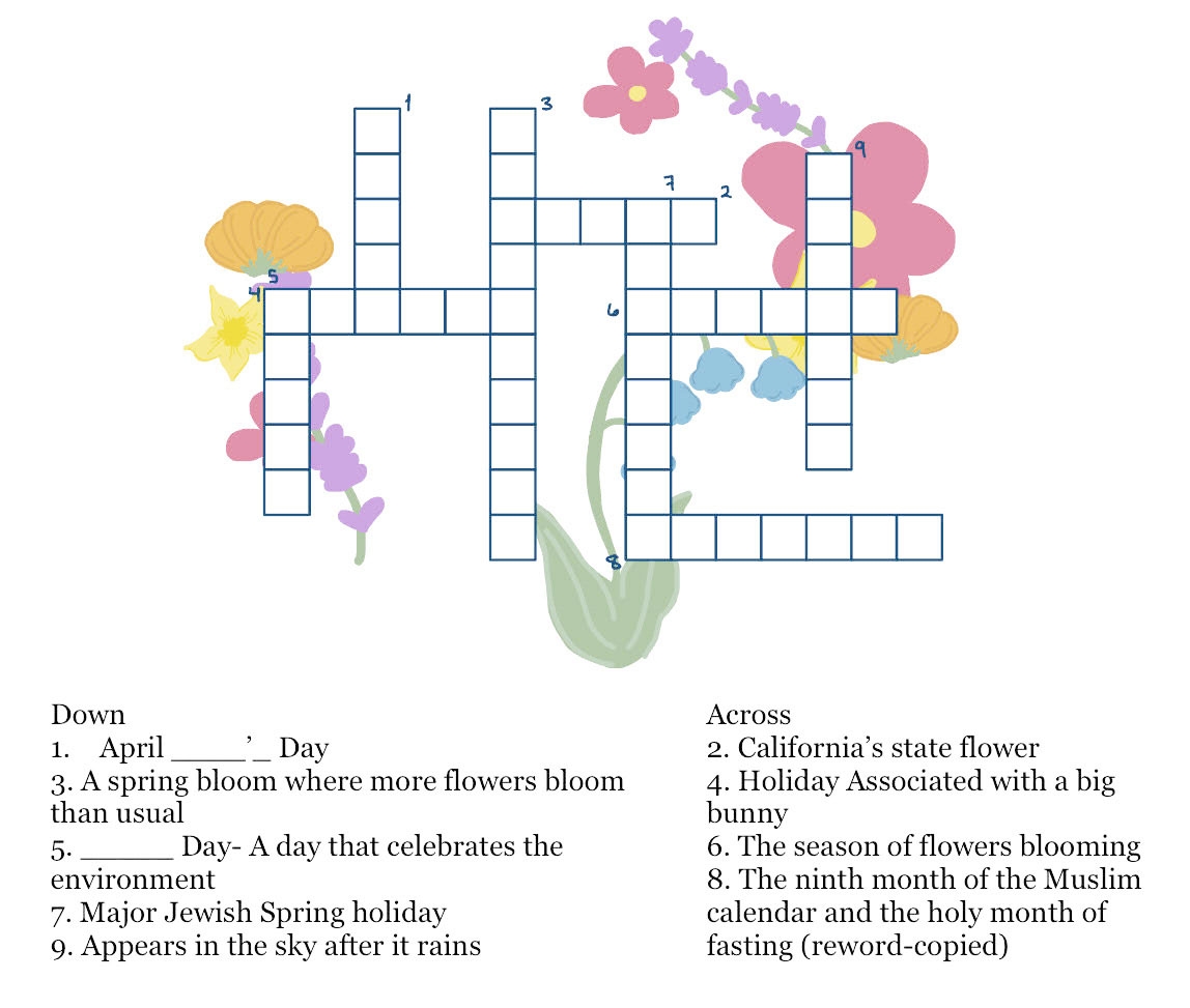 Spring Crossword The King s Page Spring Crossword The King s Page