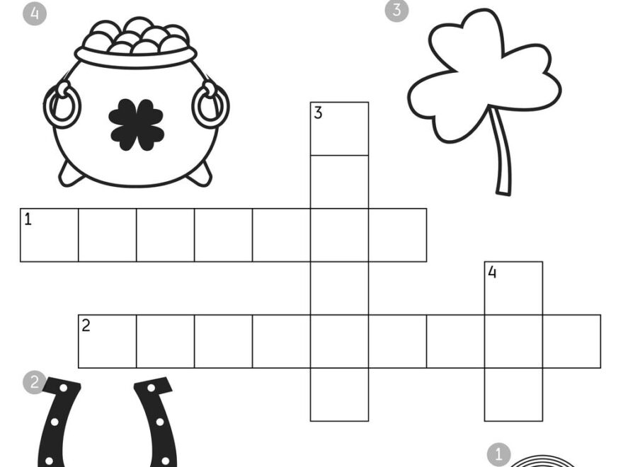 St Patrick s Day Crossword Puzzle Beeloo Printable Crafts And Activities For Kids
