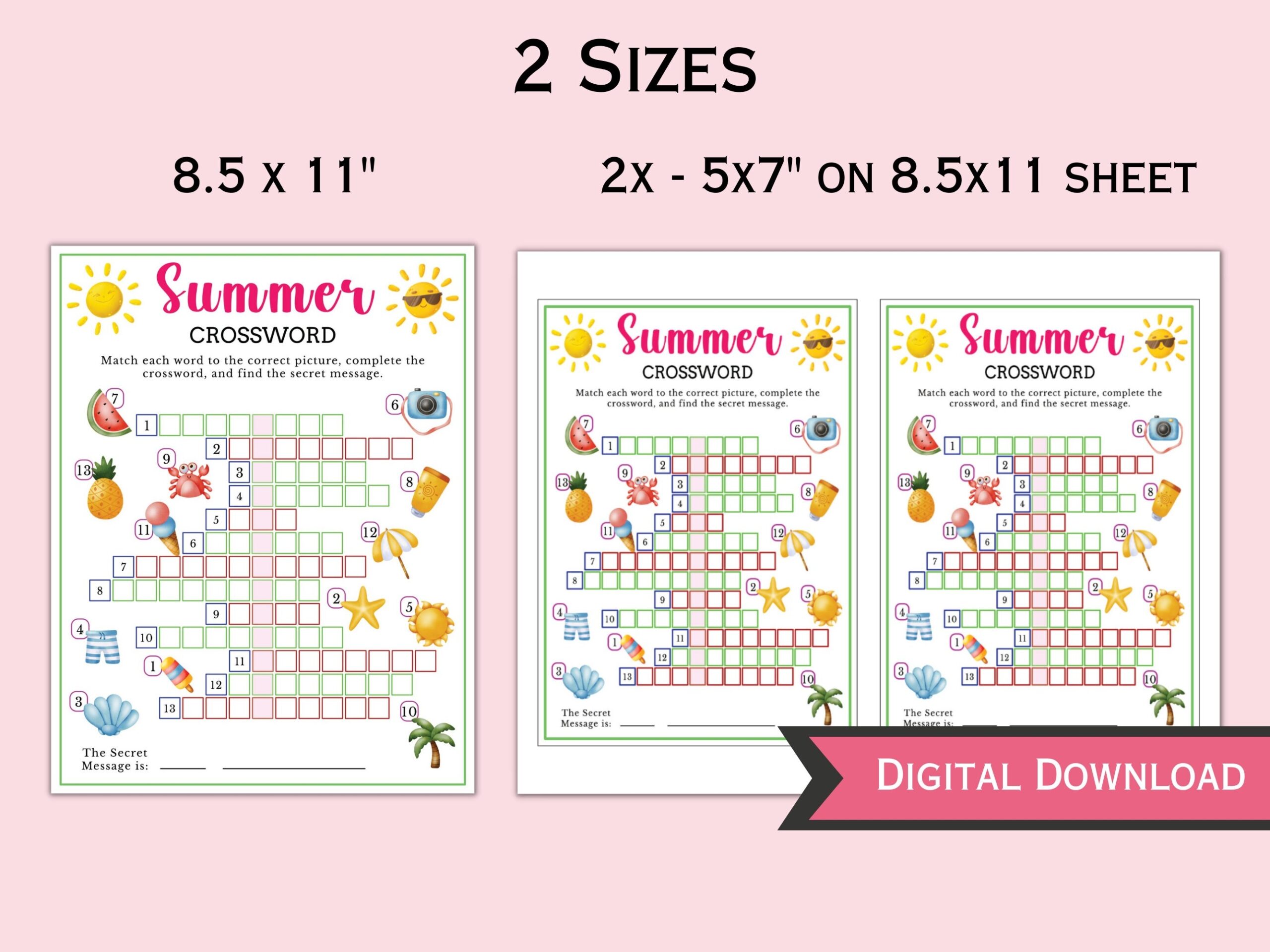 Summer Crossword Game Printable Summer Game And Activity For Kids Adults Summer Beach Pool Party Games Family Game Night GS79 Etsy Summer Crossword Game Printable Summer Game And Activity For Kids Adults Summer Beach Pool Party Games Family Game Night GS79 Etsy