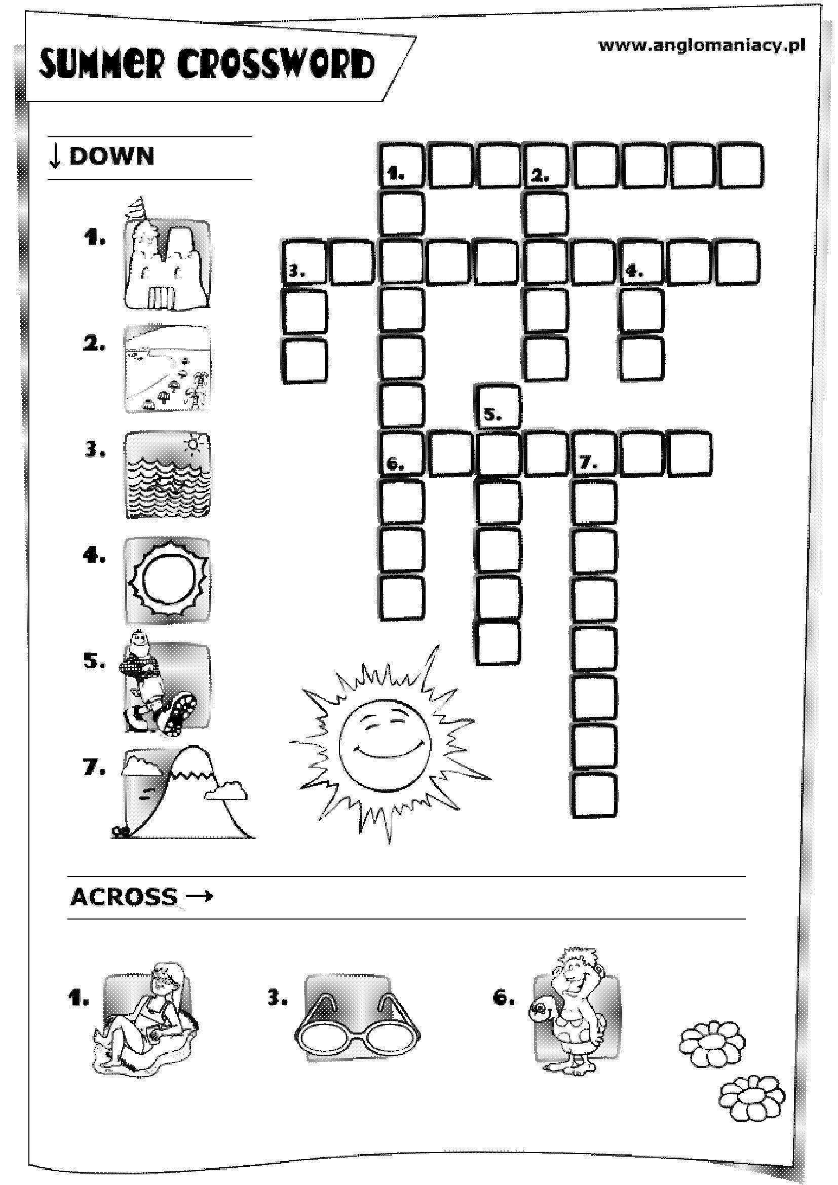 Summer Crosswords Light English Summer Crosswords Light English