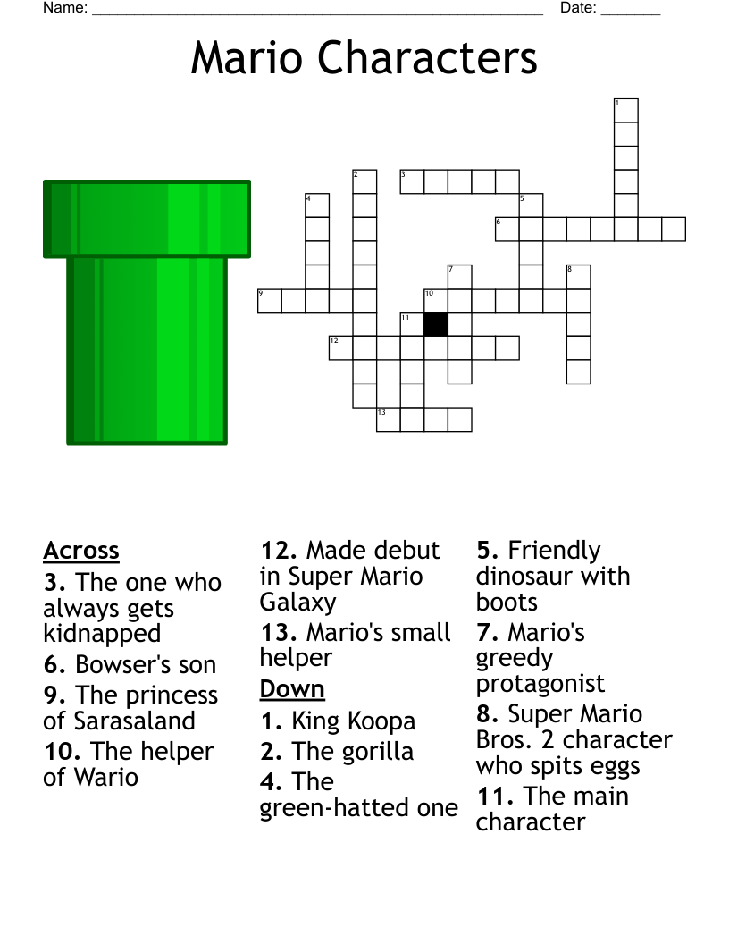 Super Mario Word Search WordMint Super Mario Word Search WordMint