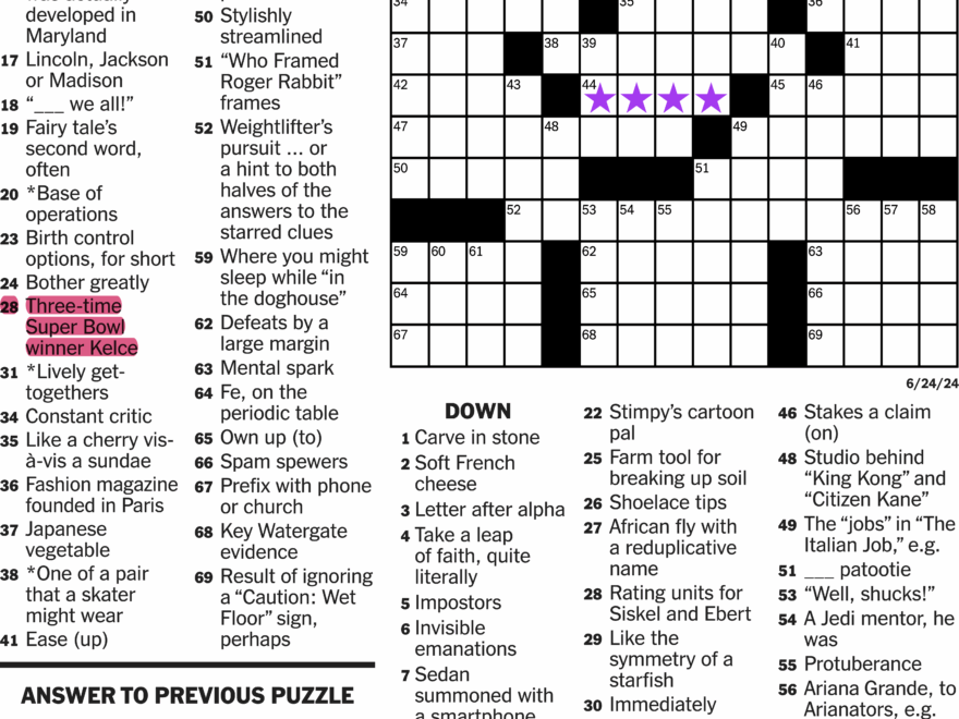 Taylor And Travis Make Today s NYT Crossword Together R TaylorSwift
