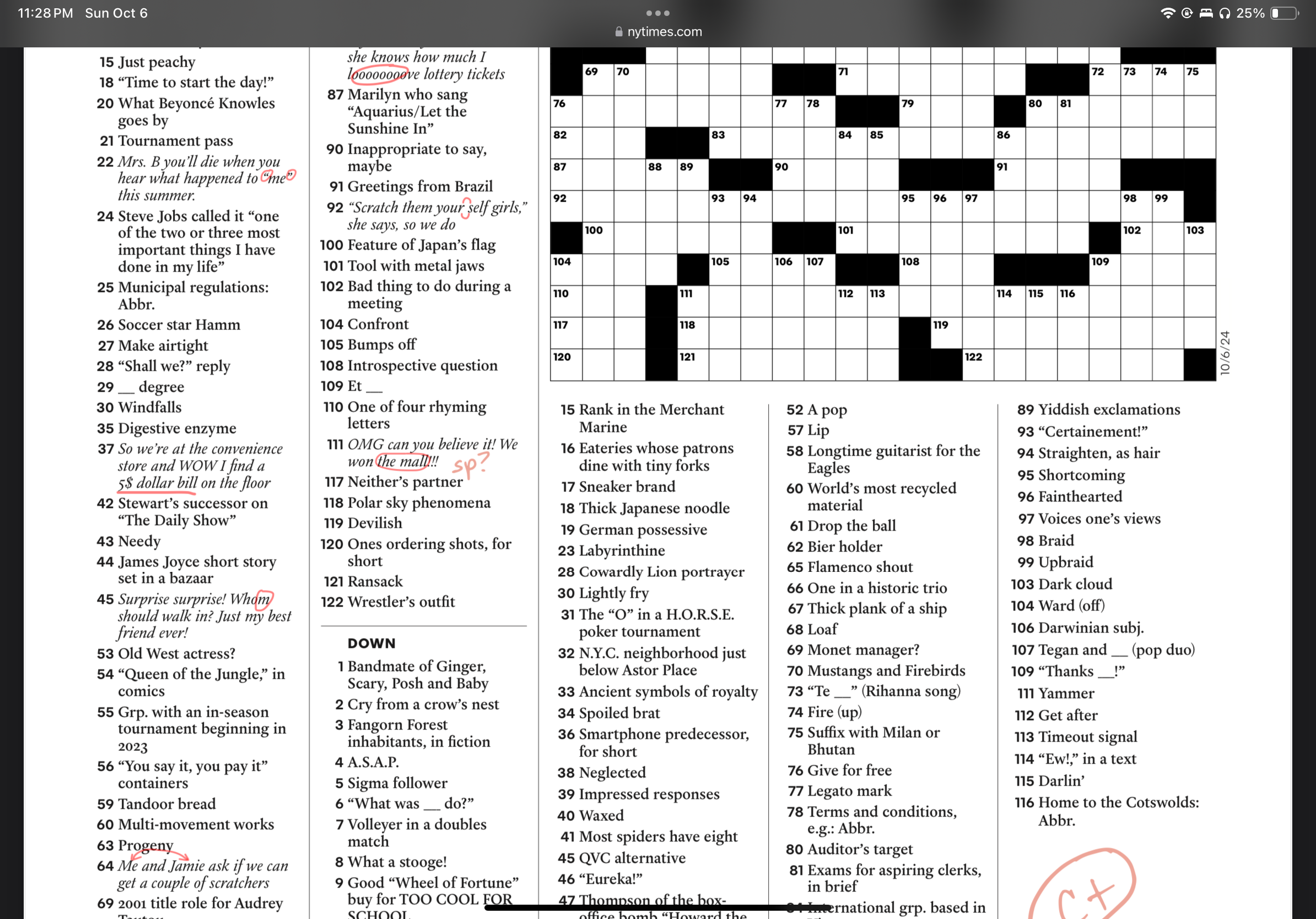 Teacher s Marks NYT Crossword R NYTCrossword Teacher s Marks NYT Crossword R NYTCrossword