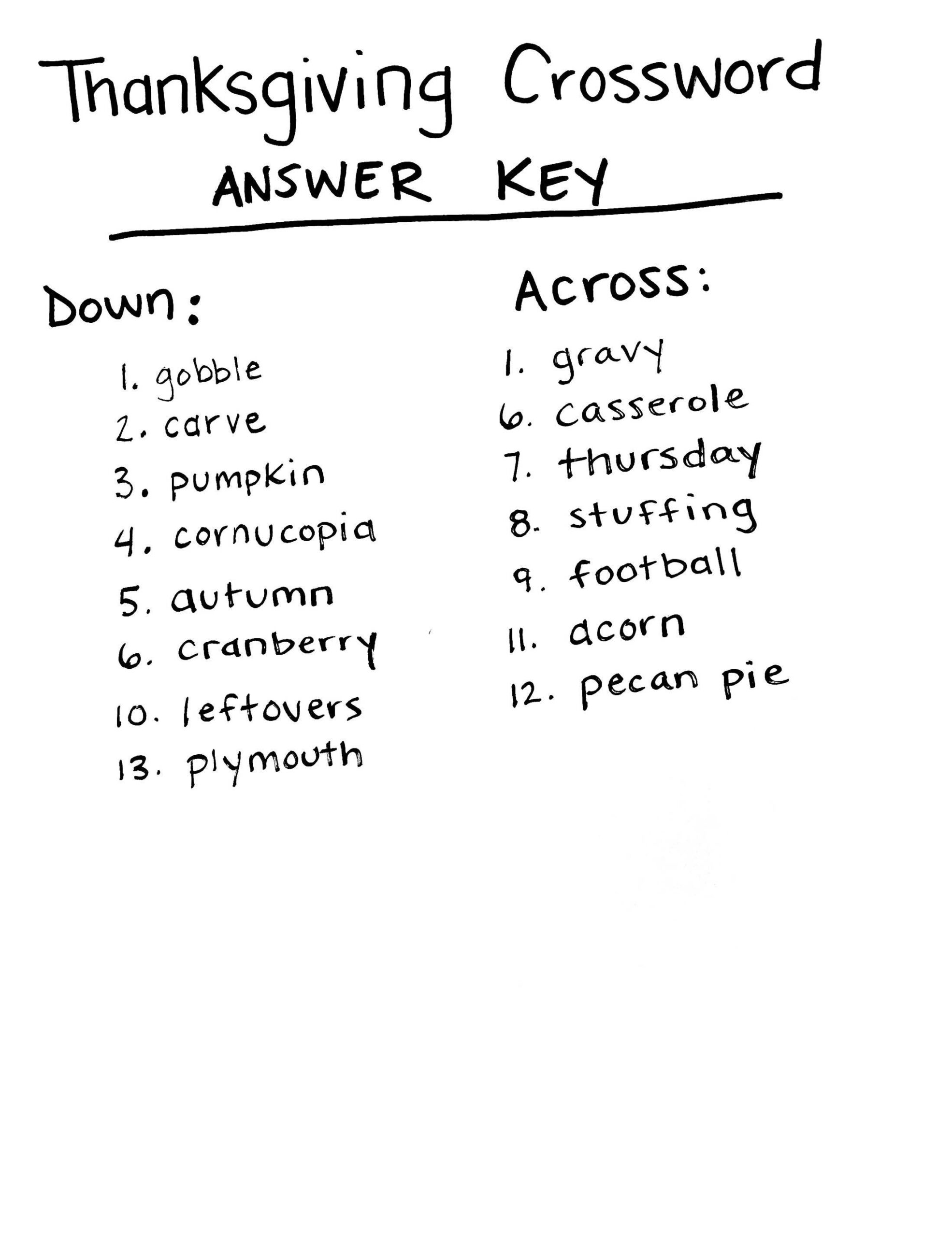 Thanksgiving Crossword Puzzle Coloring Sheet By Art With Ms C TPT Thanksgiving Crossword Puzzle Coloring Sheet By Art With Ms C TPT