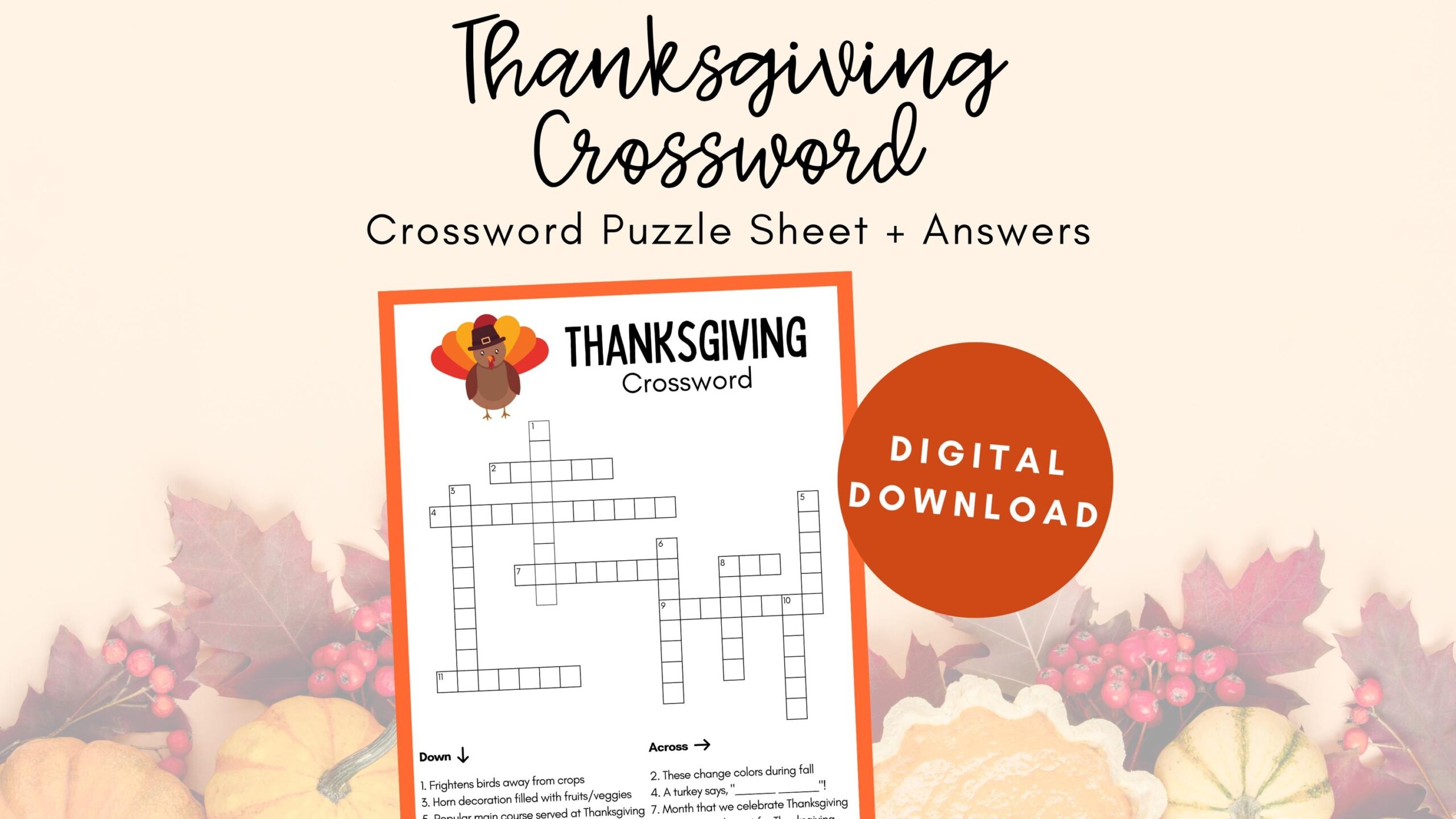 Thanksgiving Crossword Puzzle Thanksgiving Activity Sheet Kids Printable Activities Thanksgiving Party Games Worksheets For Kids Etsy Thanksgiving Crossword Puzzle Thanksgiving Activity Sheet Kids Printable Activities Thanksgiving Party Games Worksheets For Kids Etsy